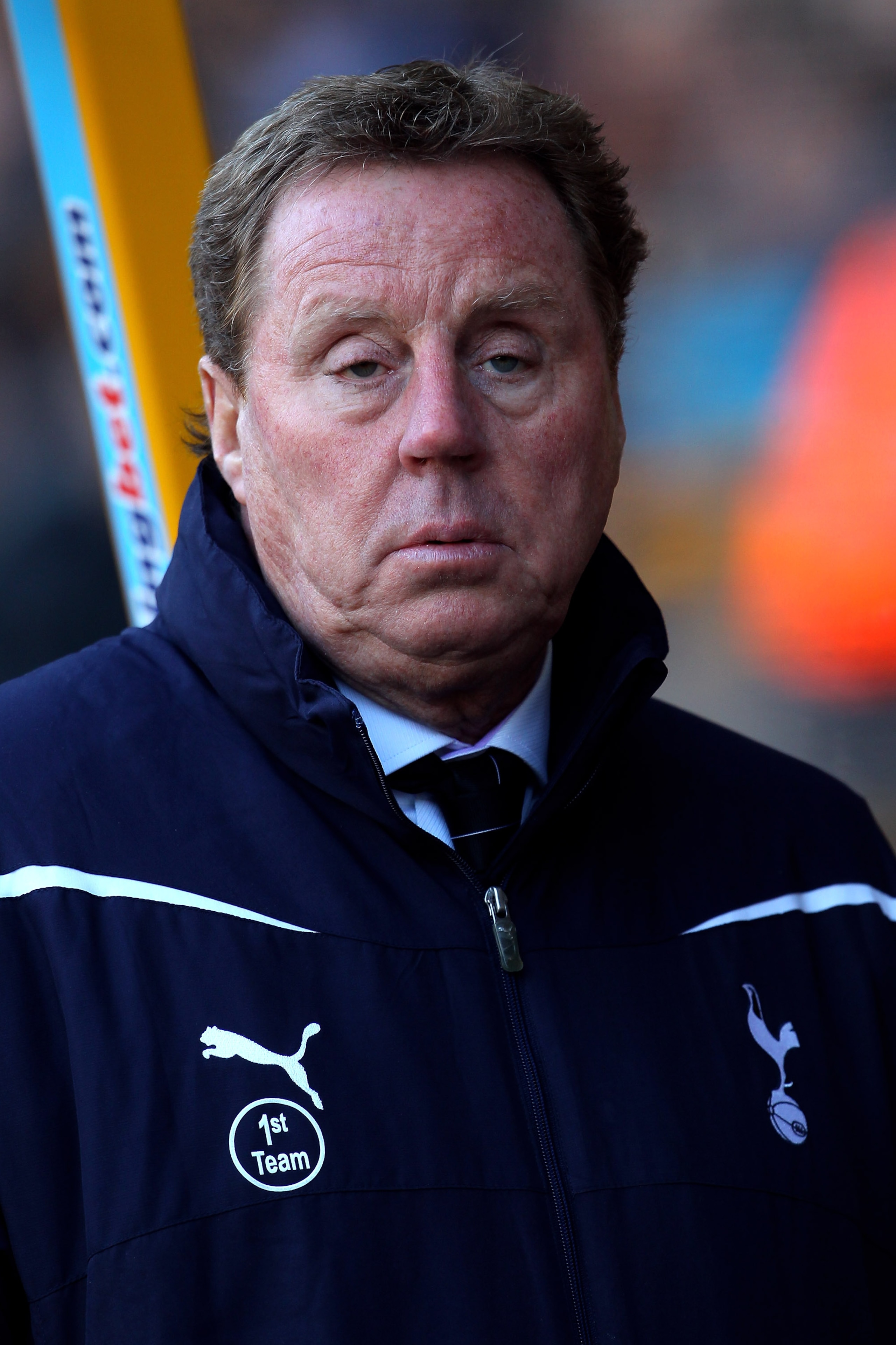 WOLVERHAMPTON, ENGLAND - MARCH 06:  Harry Redknapp manager of Tottenham looks on ahead of the Barclays Premier League match between Wolverhampton Wanderers and Tottenham Hotspur at Molineux on March 6, 2011 in Wolverhampton, England.  (Photo by Julian Fin