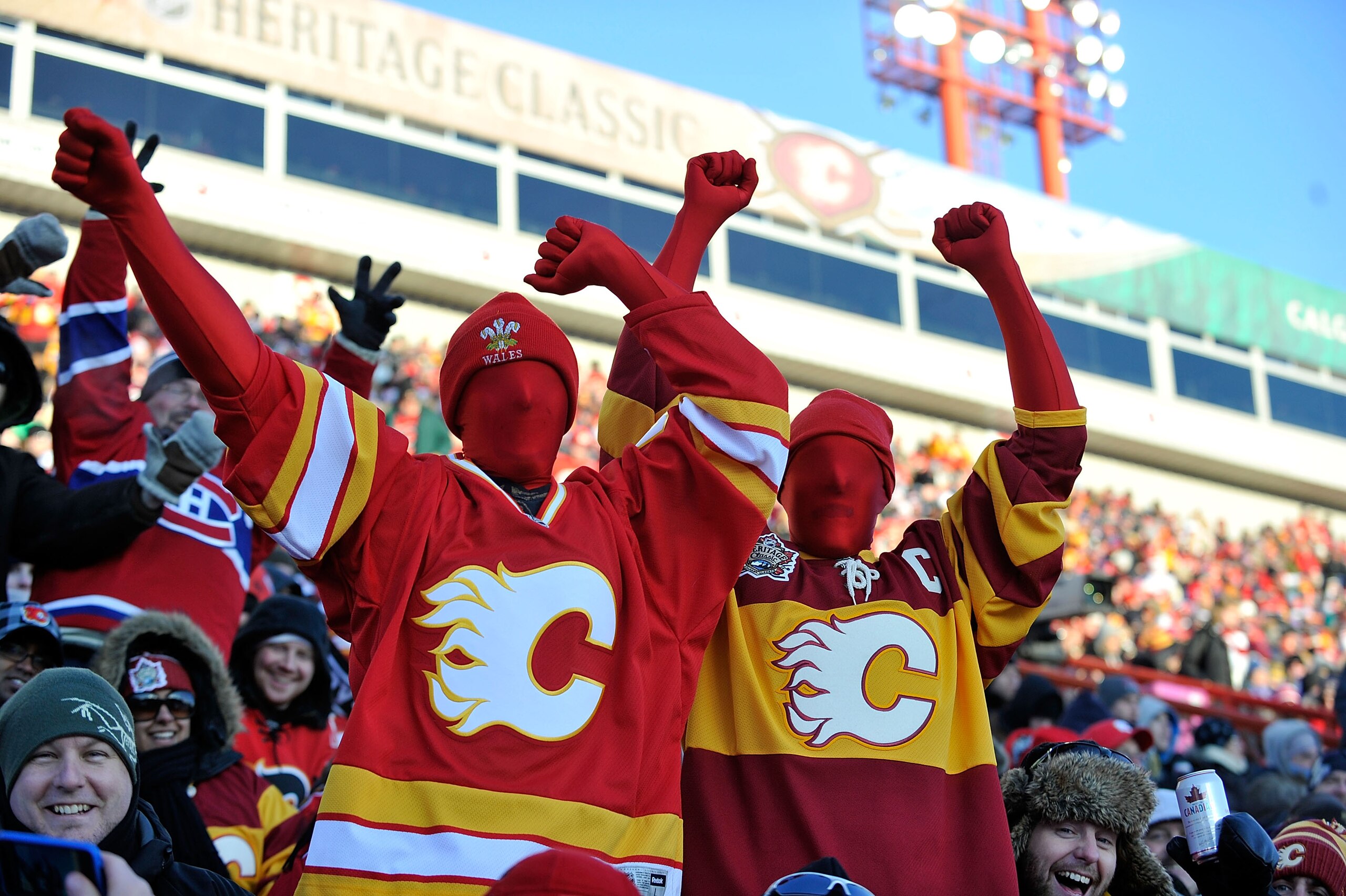 CALGARY, AB - FEBRUARY 20: A general view of fans enjoying the 2011 NHL Heritage Classic Game at McMahon Stadium on February 20, 2011 in Calgary, Alberta, Canada. (Photo by Dylan Lynch/Getty Images) CALGARY, AB - FEBRUARY 20: A general view of fans enjoying the 2011 NHL Heritage Classic Game at McMahon Stadium on February 20, 2011 in Calgary, Alberta, Canada. (Photo by Dylan Lynch/Getty Images)