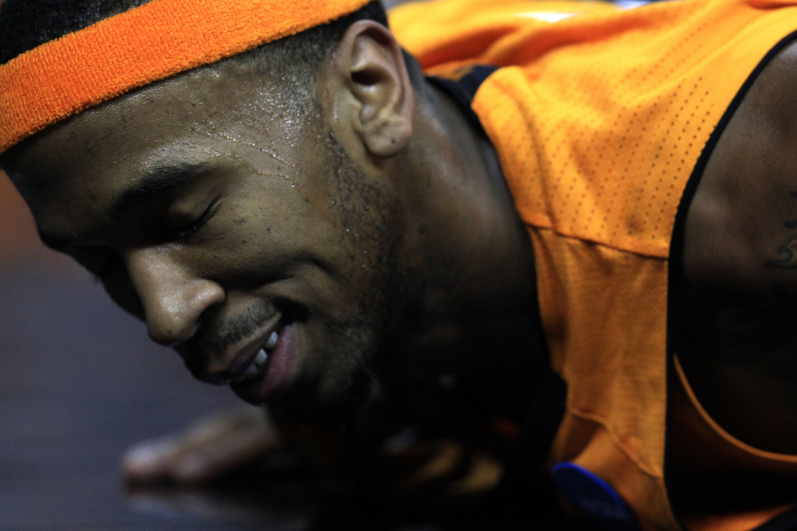 CHARLOTTE, NC - MARCH 18:  Cameron Tatum #23 of the Tennessee Volunteers reacts as he lies on the court in the second half while taking on the Michigan Wolverines during the second round of the 2011 NCAA men's basketball tournament at Time Warner Cable Ar