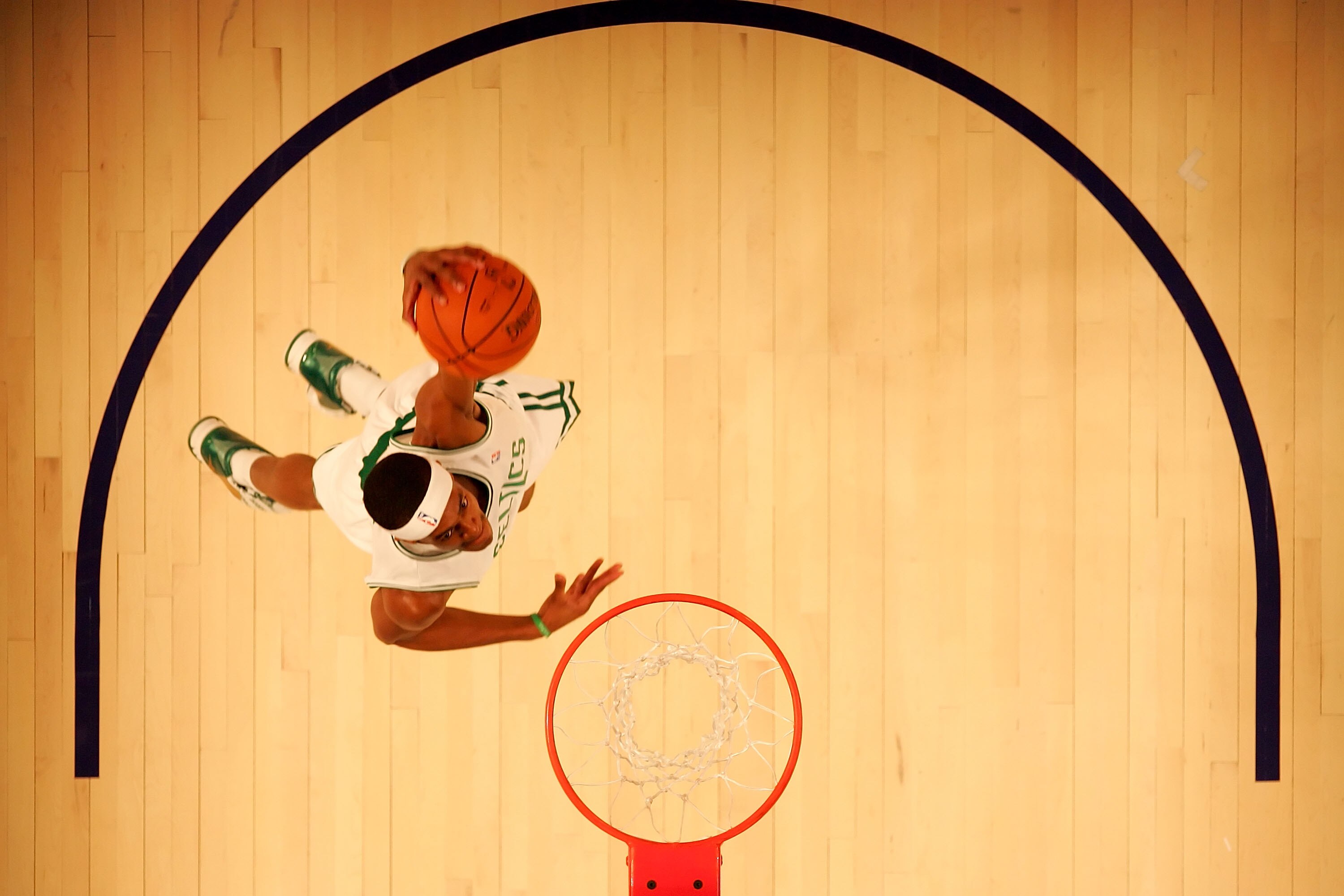 NEW ORLEANS - FEBRUARY 15:  Rajon Rondo #9 of the Sophomore team goes to the basket during the T-Mobile Rookie Challenge & Youth Jam part of 2008 NBA All-Star Weekend at the New Orleans Arena February 15, 2008 in New Orleans, Louisiana.  NOTE TO USER: Use