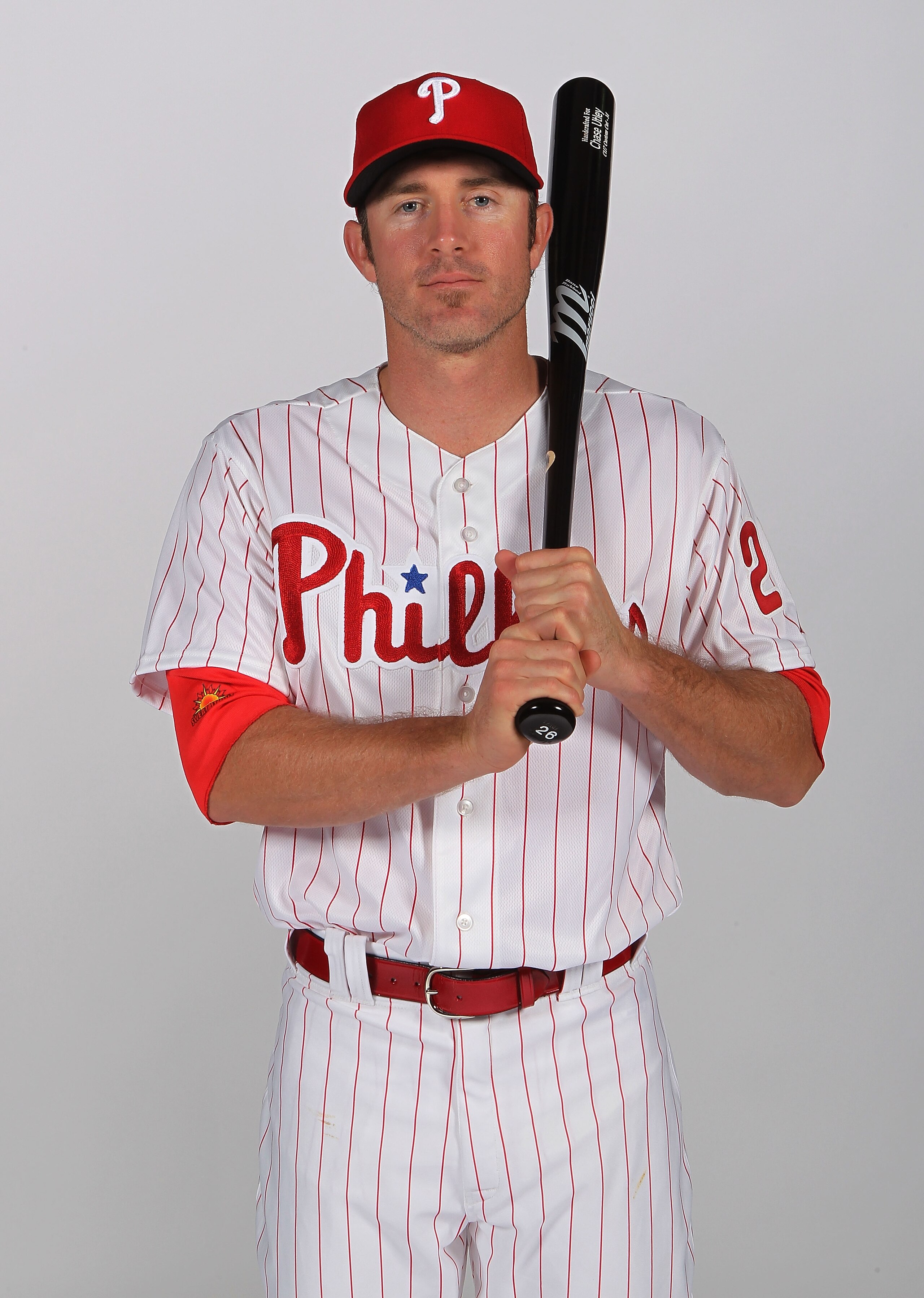 CLEARWATER, FL - FEBRUARY 22:  Chase Utley #26 of the Philadelphia Phillies poses for a photo during Spring Training Media Photo Day at Bright House Networks Field on February 22, 2011 in Clearwater, Florida.  (Photo by Nick Laham/Getty Images)