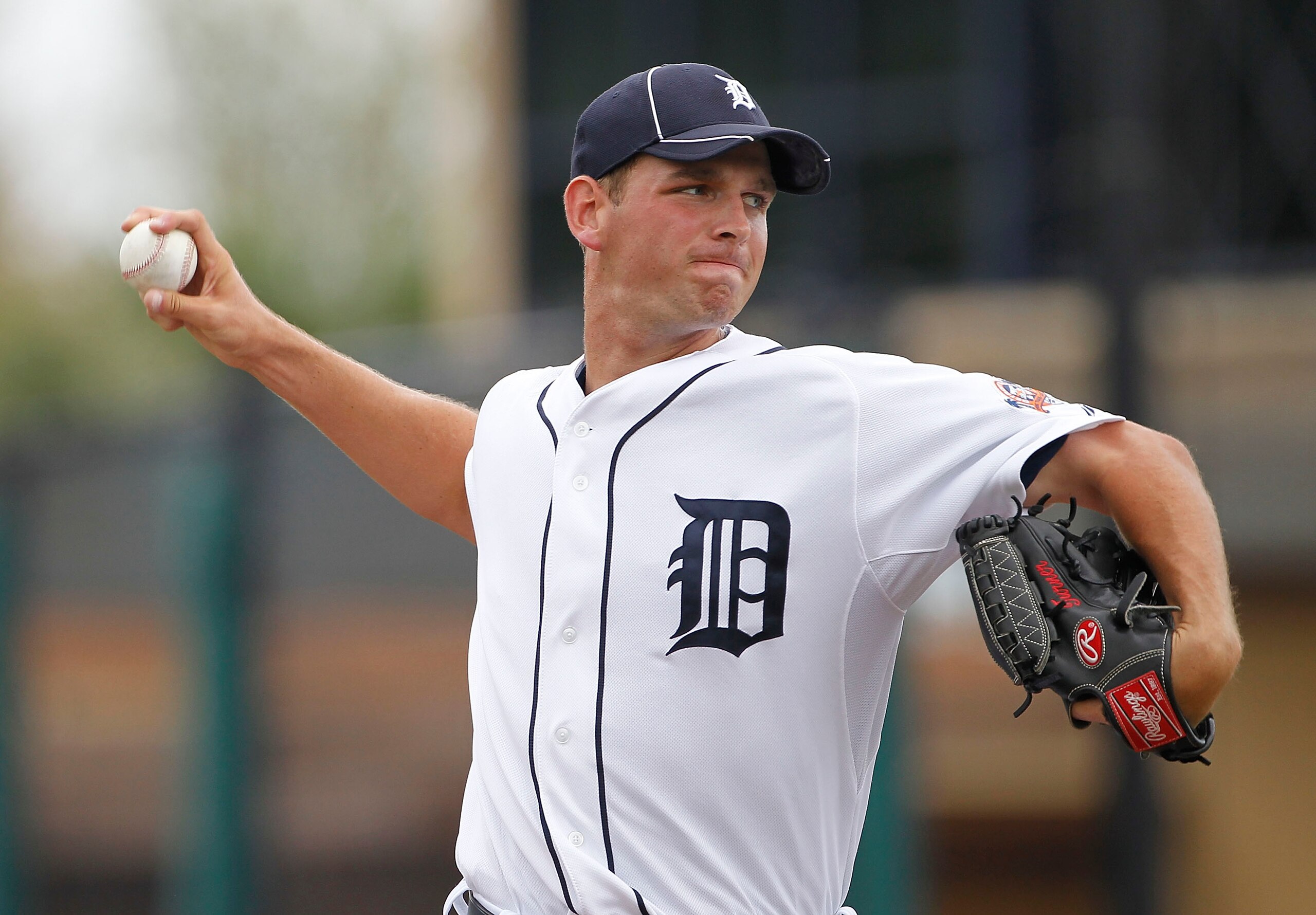LAKELAND, FL - MARCH 01: Jacob Turner #50 of the Detroit Tigers pitches in the first inning during the game against the Toronto Blue Jays at Joker Marchant Stadium on March 1, 2011 in Lakeland, Florida. The Tigers defeated the Blue Jays 6-2.  (Photo by Le