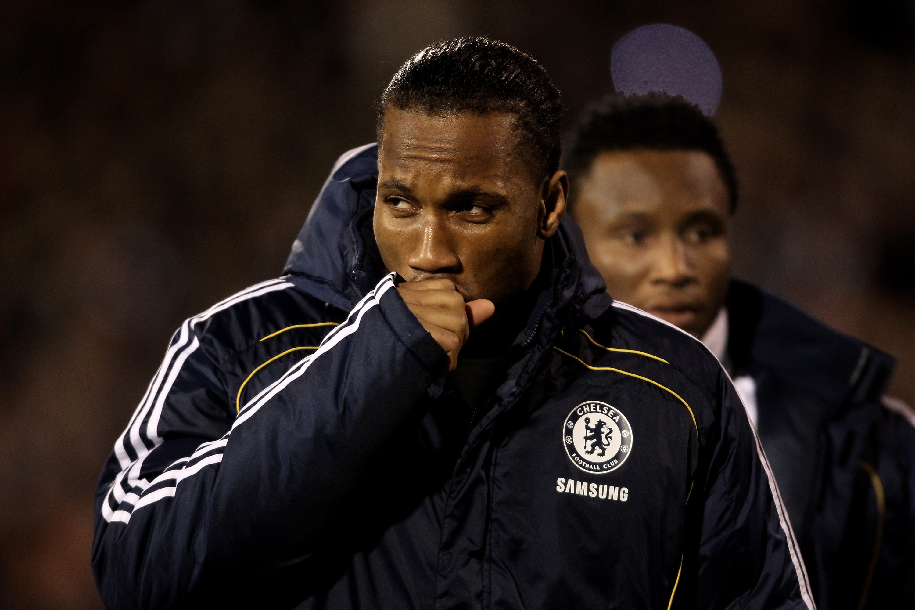 LONDON, ENGLAND - FEBRUARY 14:  Didier Drogba of Chelsea makes his way to the bench prior to the Barclays Premier League match between Fulham and Chelsea at Craven Cottage on February 14, 2011 in London, England.  (Photo by Scott Heavey/Getty Images)