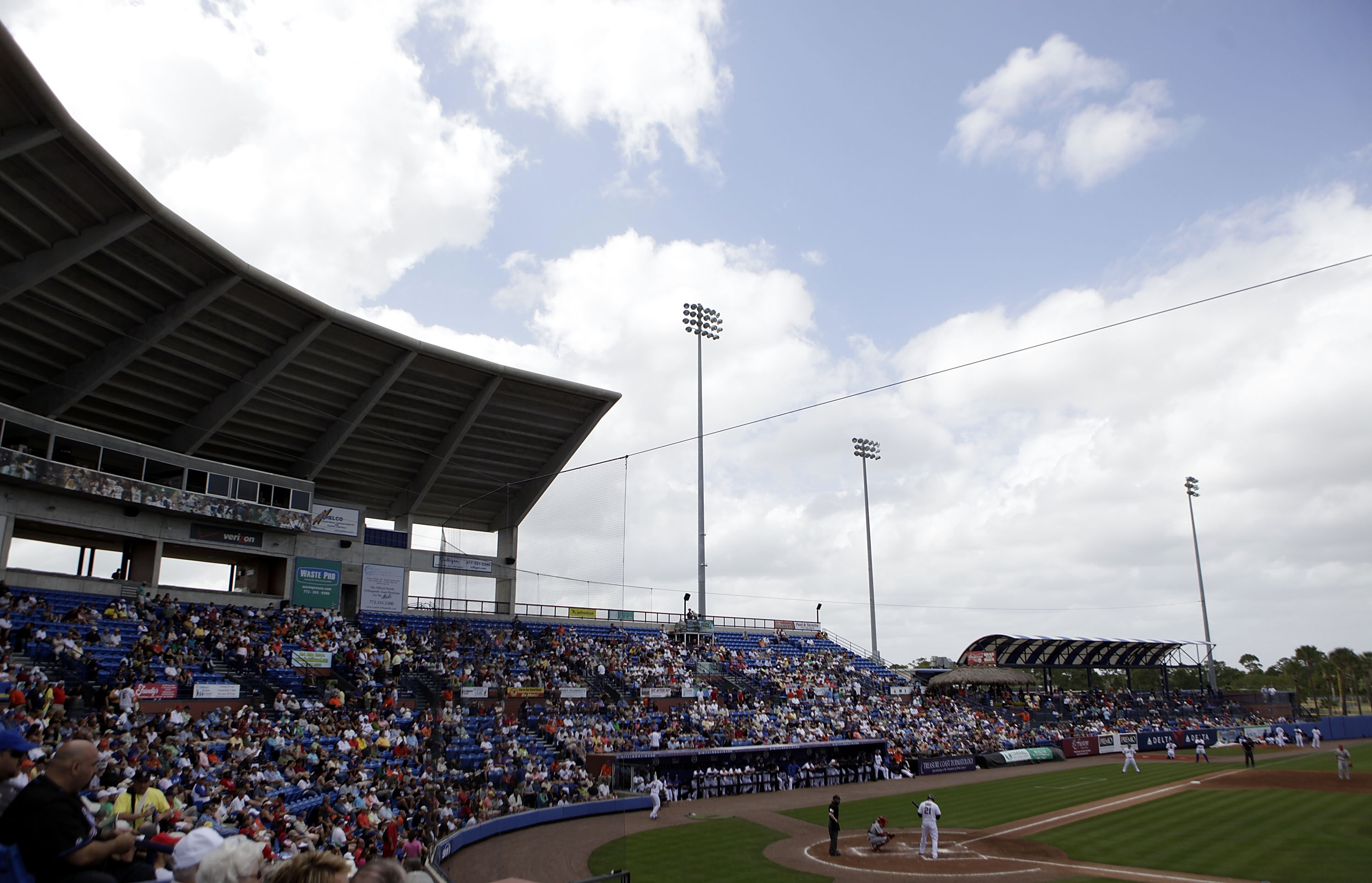 PORT ST. LUCIE, FL - MARCH 03: A general view as the St. Louis Cardinals play against the New York Mets at Digital Domain Park on March 3, 2011 in Port St. Lucie, Florida.  (Photo by Marc Serota/Getty Images)