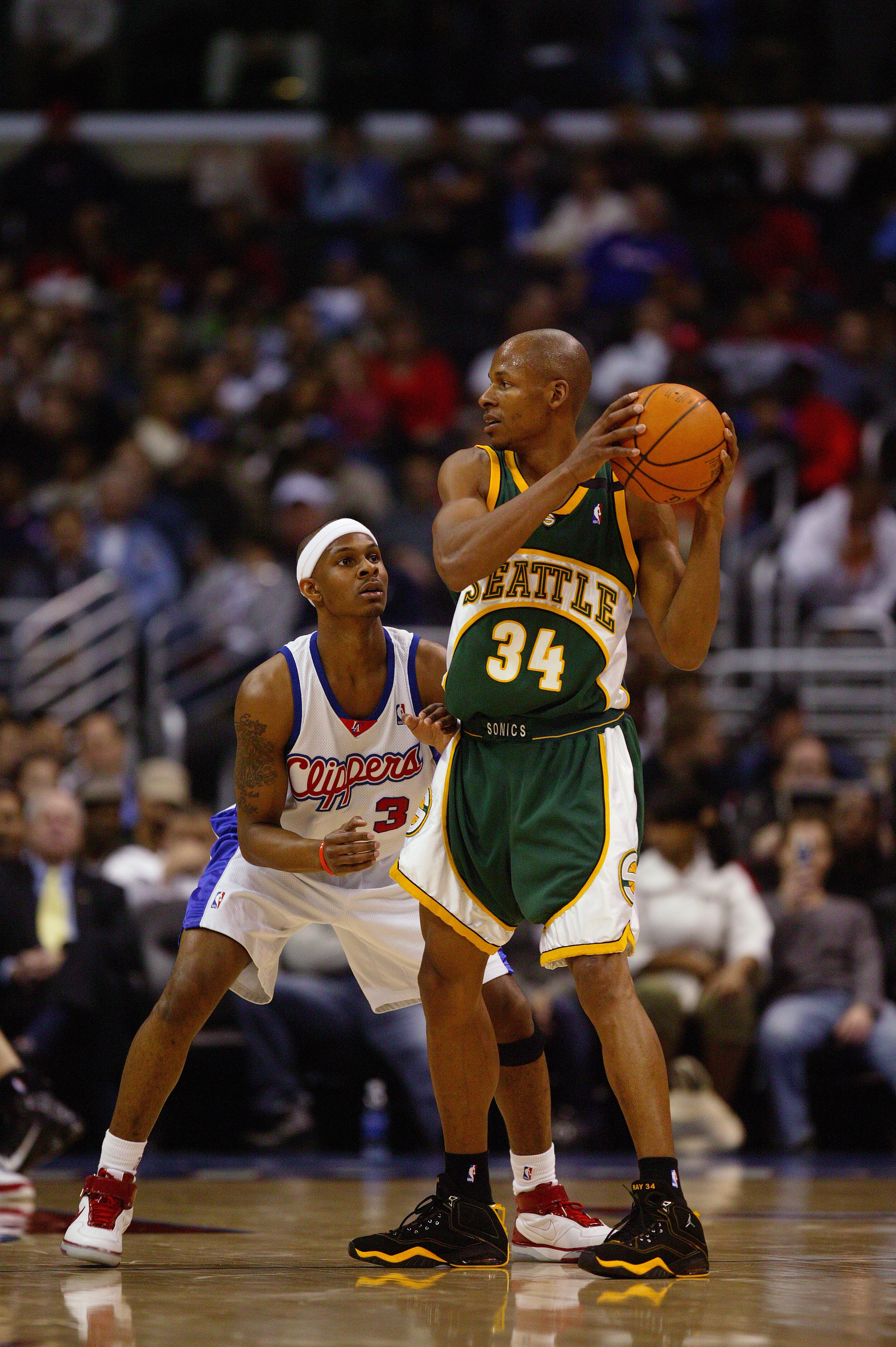 Ray Allen Seattle Supersonics Los Angeles Clippers Corey Maggette