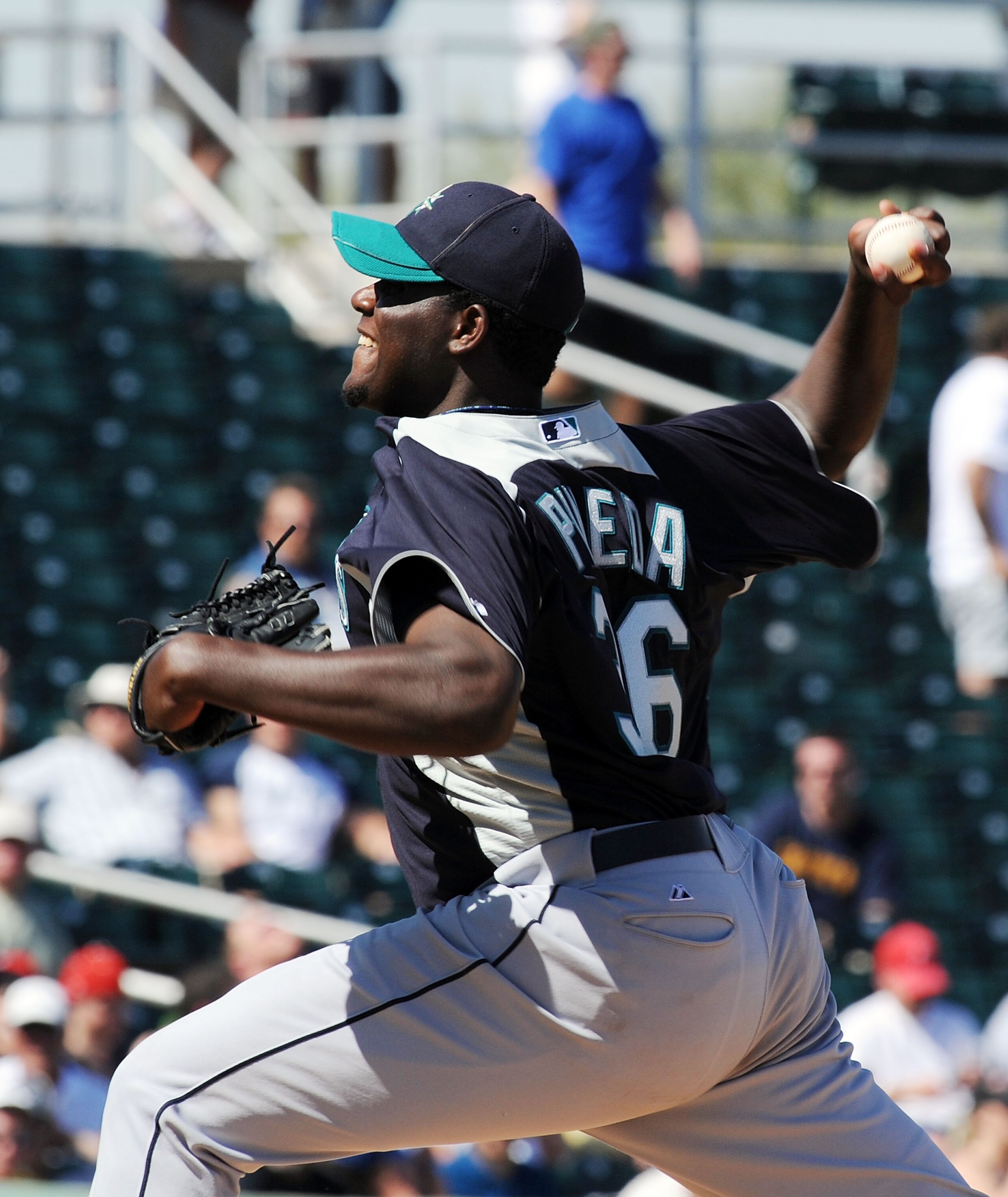GOODYEAR, AZ - MARCH 11: Michael Pineda #36 of the Seattle Mariners delivers a pitch against the Cleveland Indians at Goodyear Ballpark on March 11, 2011 in Goodyear, Arizona. (Photo by Norm Hall/Getty Images) GOODYEAR, AZ - MARCH 11: Michael Pineda #36 of the Seattle Mariners delivers a pitch against the Cleveland Indians at Goodyear Ballpark on March 11, 2011 in Goodyear, Arizona. (Photo by Norm Hall/Getty Images)