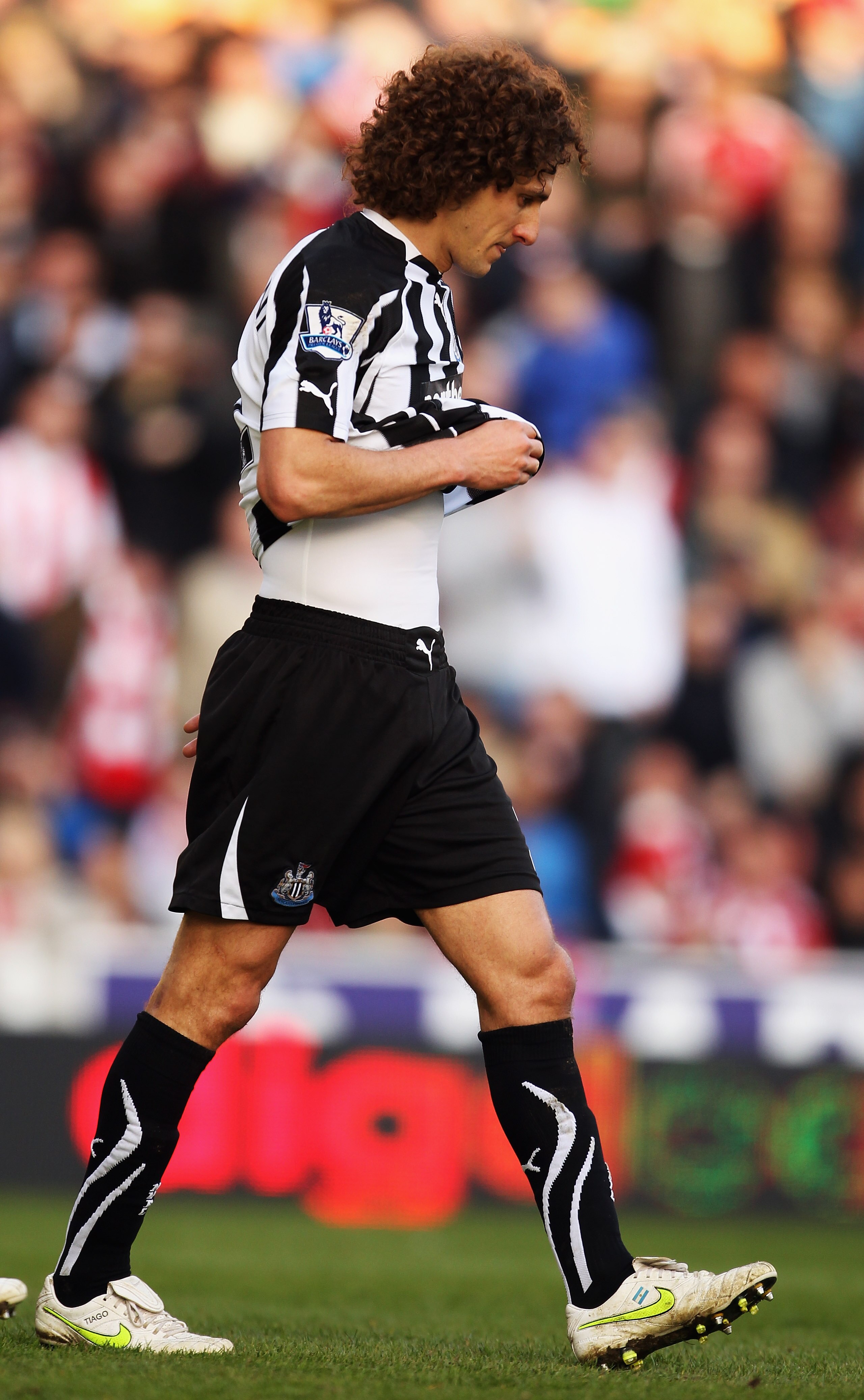 STOKE ON TRENT, ENGLAND - MARCH 19:  Fabricio Coloccini of Newcastle United looks on during the Barclays Premier League match between Stoke City and Newcastle United at Britannia Stadium on March 19, 2011 in Stoke on Trent, England.  (Photo by Bryn Lennon