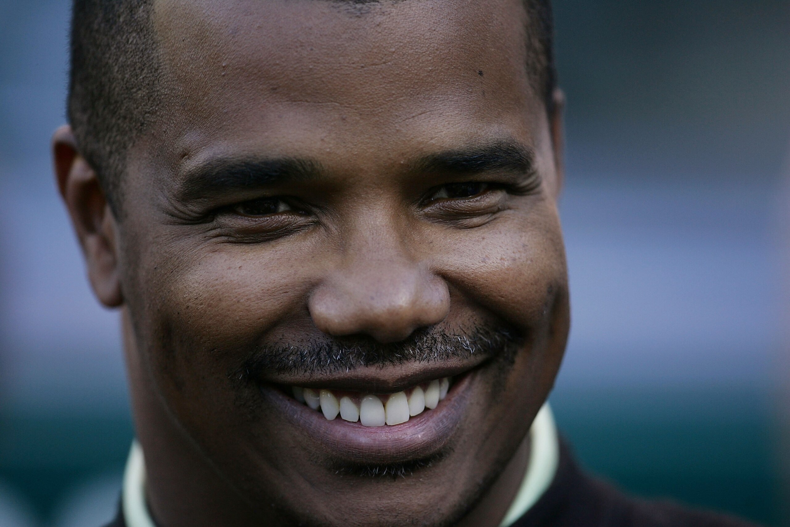 CLEVELAND - SEPTEMBER 30:  General Manager Kenny Williams of the Chicago White Sox smiles while talking to members of the media before his team takes on the Cleveland Indians on September 30, 2005 at Jacobs Field in Cleveland, Ohio.  (Photo by Jonathan Da