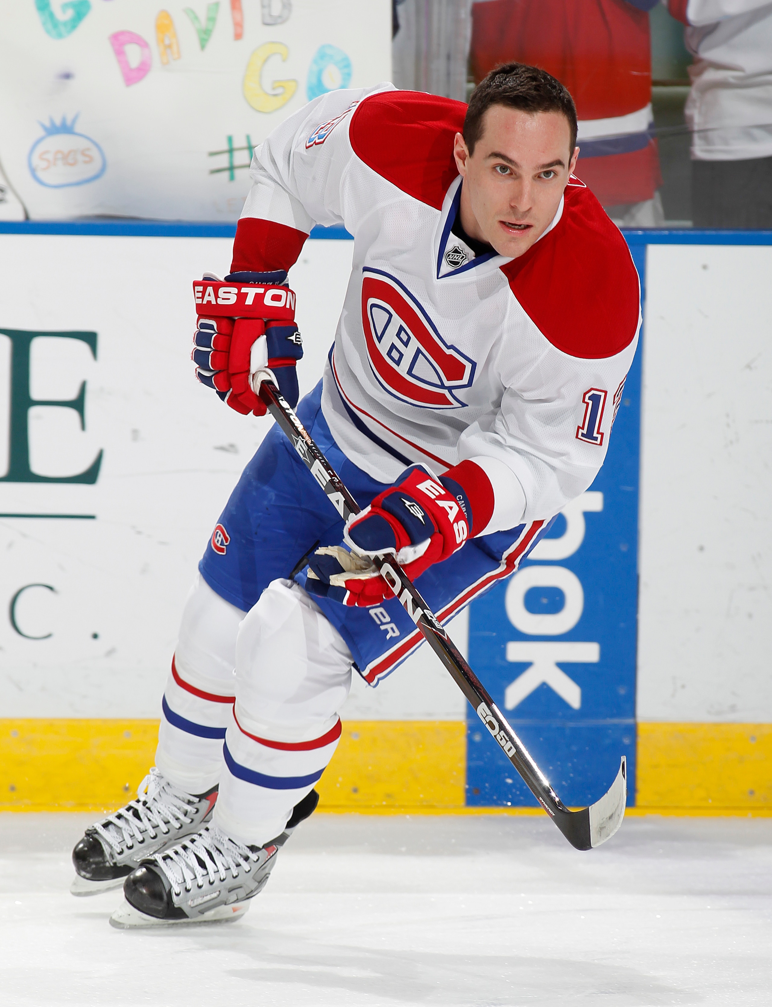 SUNRISE, FL - MARCH 3: Michael Cammalleri #13 of the Montreal Canadiens skates prior to the NHL game against the Florida Panthers on March 3, 2011 at the BankAtlantic Center in Sunrise, Florida. The Canadiens defeated the Panthers 4-0. (Photo by Joel Auer