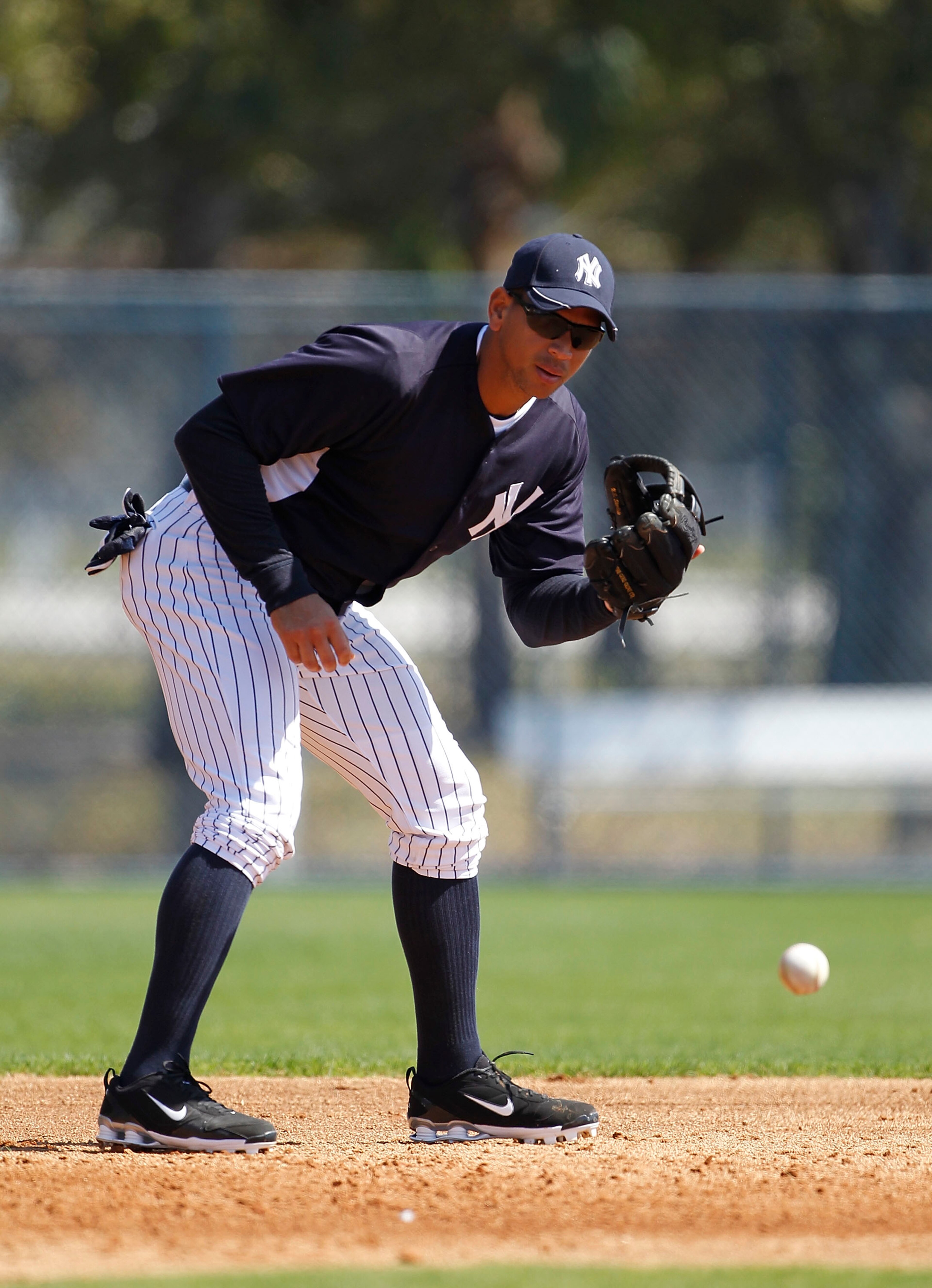 TAMPA, FL - FEBRUARY 21: Alex Rodriguez #13 of the New York Yankees works out during the second day of full teams workouts at Spring Training on February 21, 2011 at the George M. Steinbrenner Field in Tampa, Florida. (Photo by Leon Halip/Getty Images) TAMPA, FL - FEBRUARY 21: Alex Rodriguez #13 of the New York Yankees works out during the second day of full teams workouts at Spring Training on February 21, 2011 at the George M. Steinbrenner Field in Tampa, Florida. (Photo by Leon Halip/Getty Images)