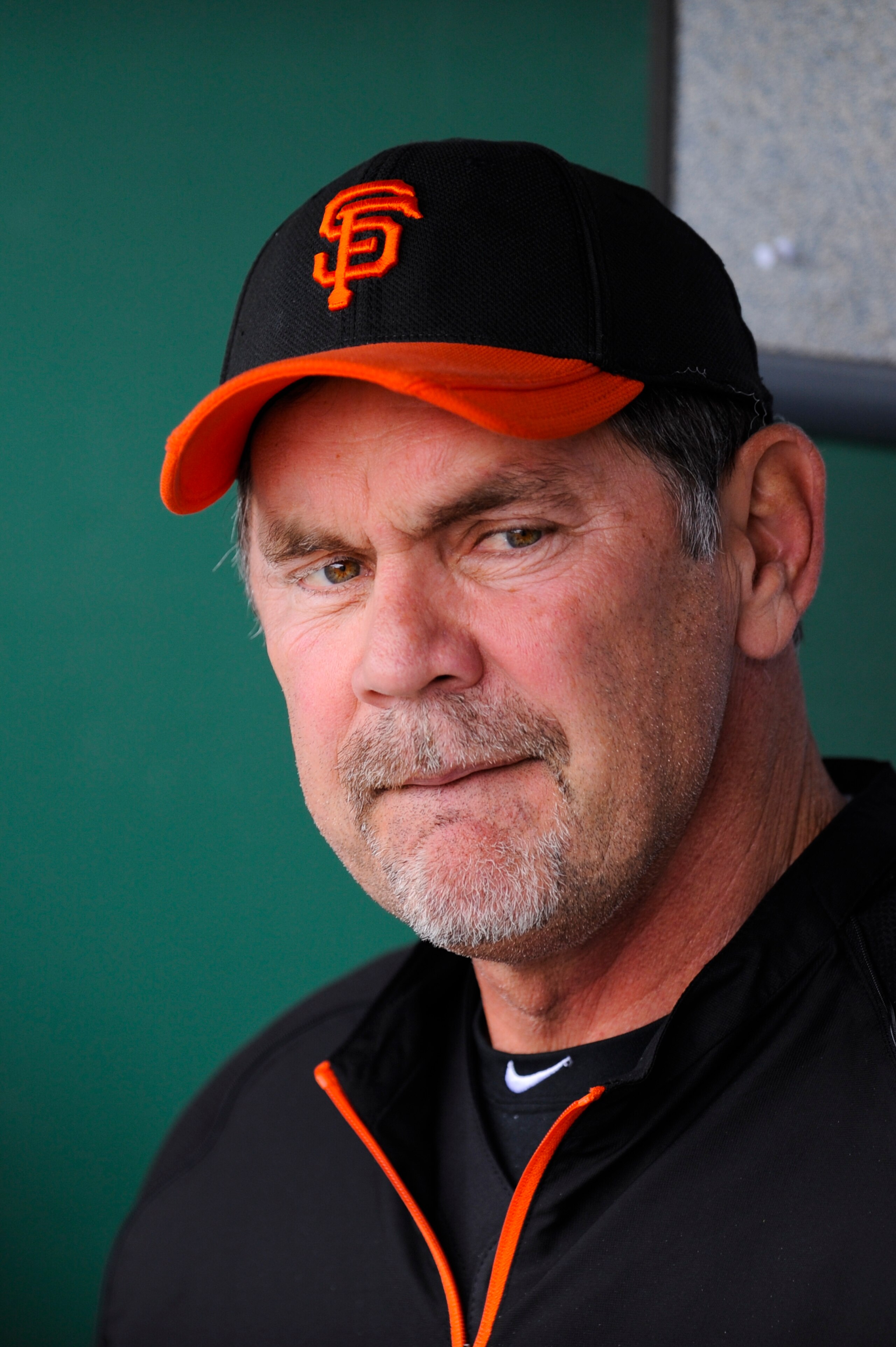 SCOTTSDALE, AZ - FEBRUARY 26: Bruce Bochy manager of the San Francisco Giants looks on during a spring training game against the Los Angeles Dodgers at Scottsdale Stadium on February 26, 2011 in Scottsdale, Arizona. (Photo by Rob Tringali/Getty Images)