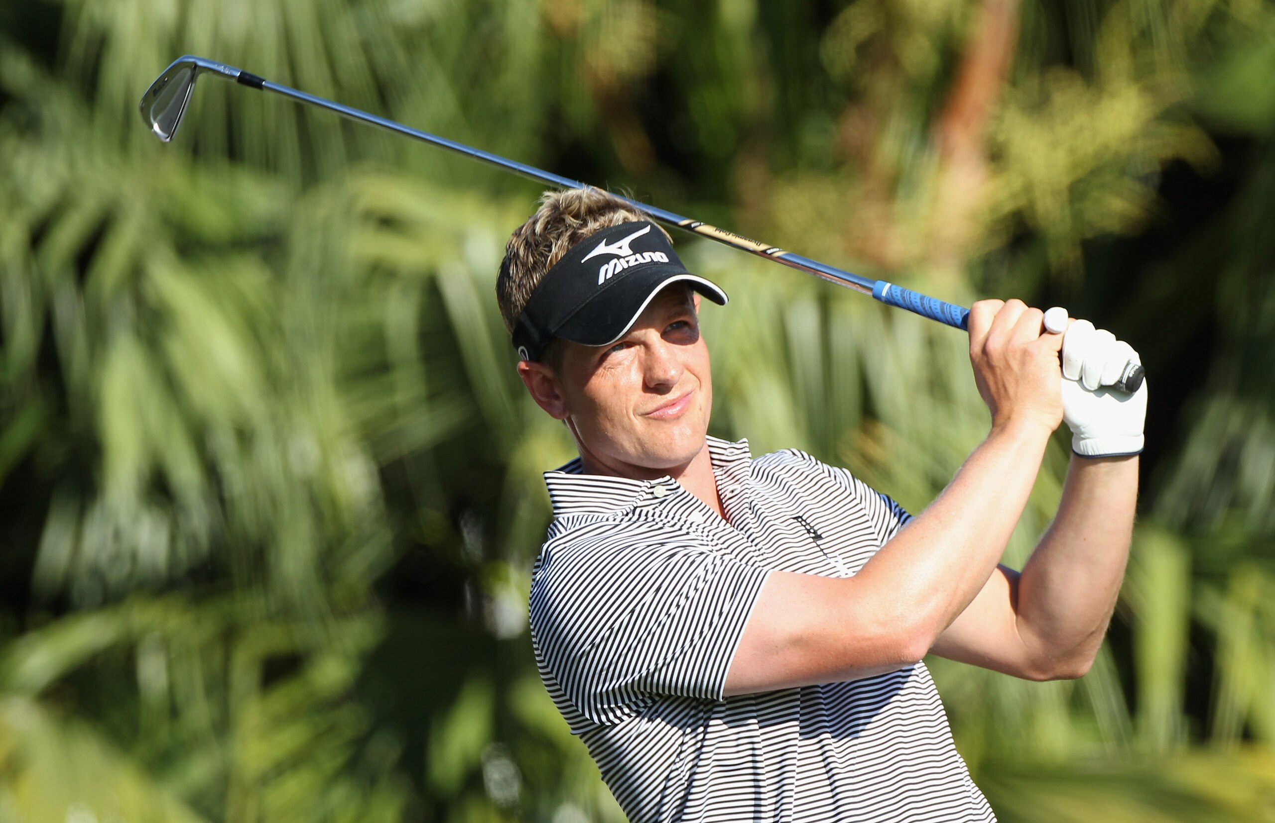 DORAL, FL - MARCH 13:  Luke Donald of England watches a shot during the final round of the 2011 WGC- Cadillac Championship at the TPC Blue Monster at the Doral Golf Resort and Spa on March 13, 2011 in Doral, Florida.  (Photo by Sam Greenwood/Getty Images)