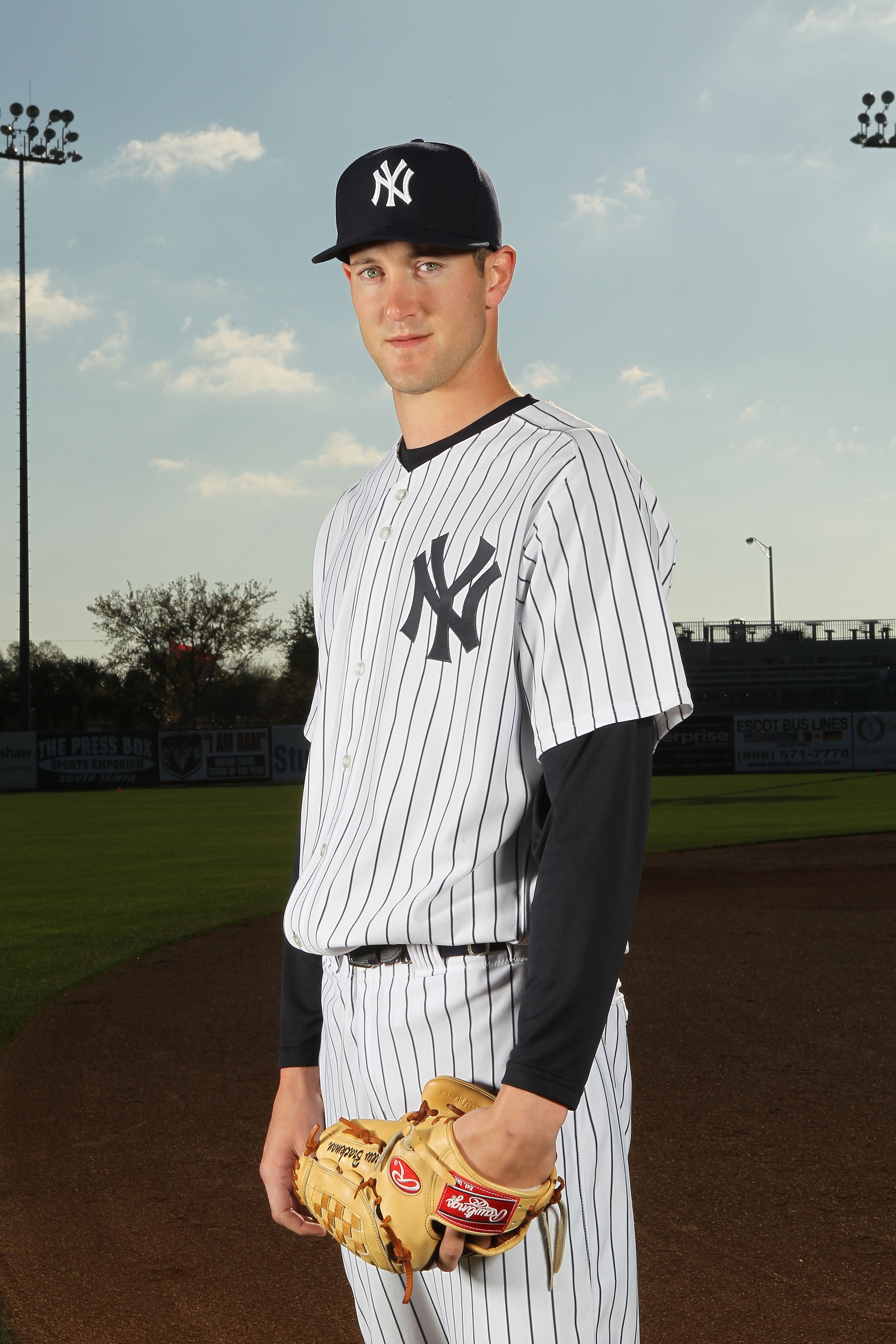 TAMPA, FL - FEBRUARY 25:  Andrew Brackman #64 of the New York Yankees poses for a photo during Spring Training Media Photo Day at George M. Steinbrenner Field on February 25, 2010 in Tampa, Florida.  (Photo by Nick Laham/Getty Images)