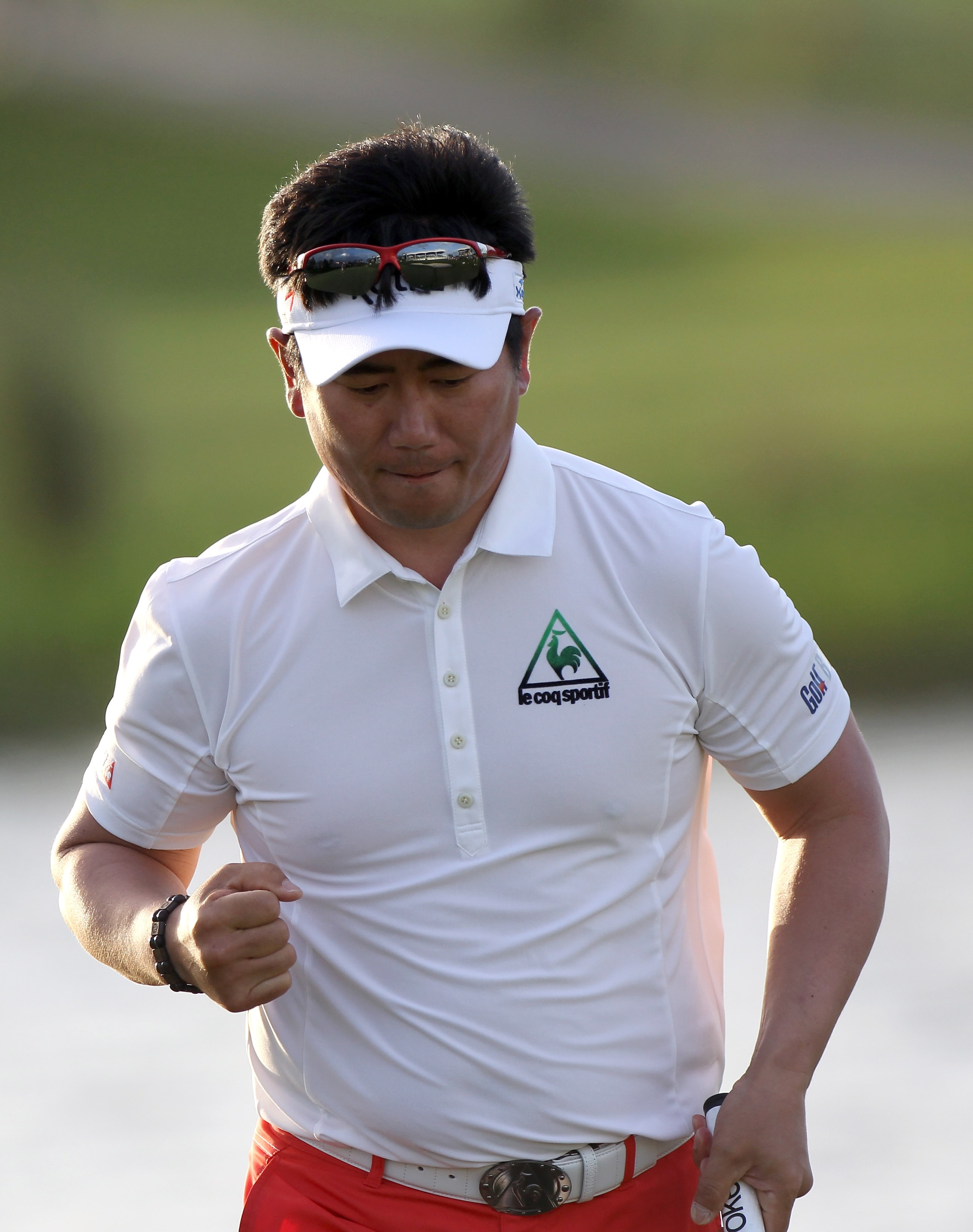 PALM BEACH GARDENS, FL - MARCH 03: Y.E. Yang of South Korea reacts to a par saving putt on the 17th hole during the first round of The Honda Classic at PGA National Resort and Spa on March 3, 2011 in Palm Beach Gardens, Florida. (Photo by Sam Greenwood/ PALM BEACH GARDENS, FL - MARCH 03: Y.E. Yang of South Korea reacts to a par saving putt on the 17th hole during the first round of The Honda Classic at PGA National Resort and Spa on March 3, 2011 in Palm Beach Gardens, Florida. (Photo by Sam Greenwood/