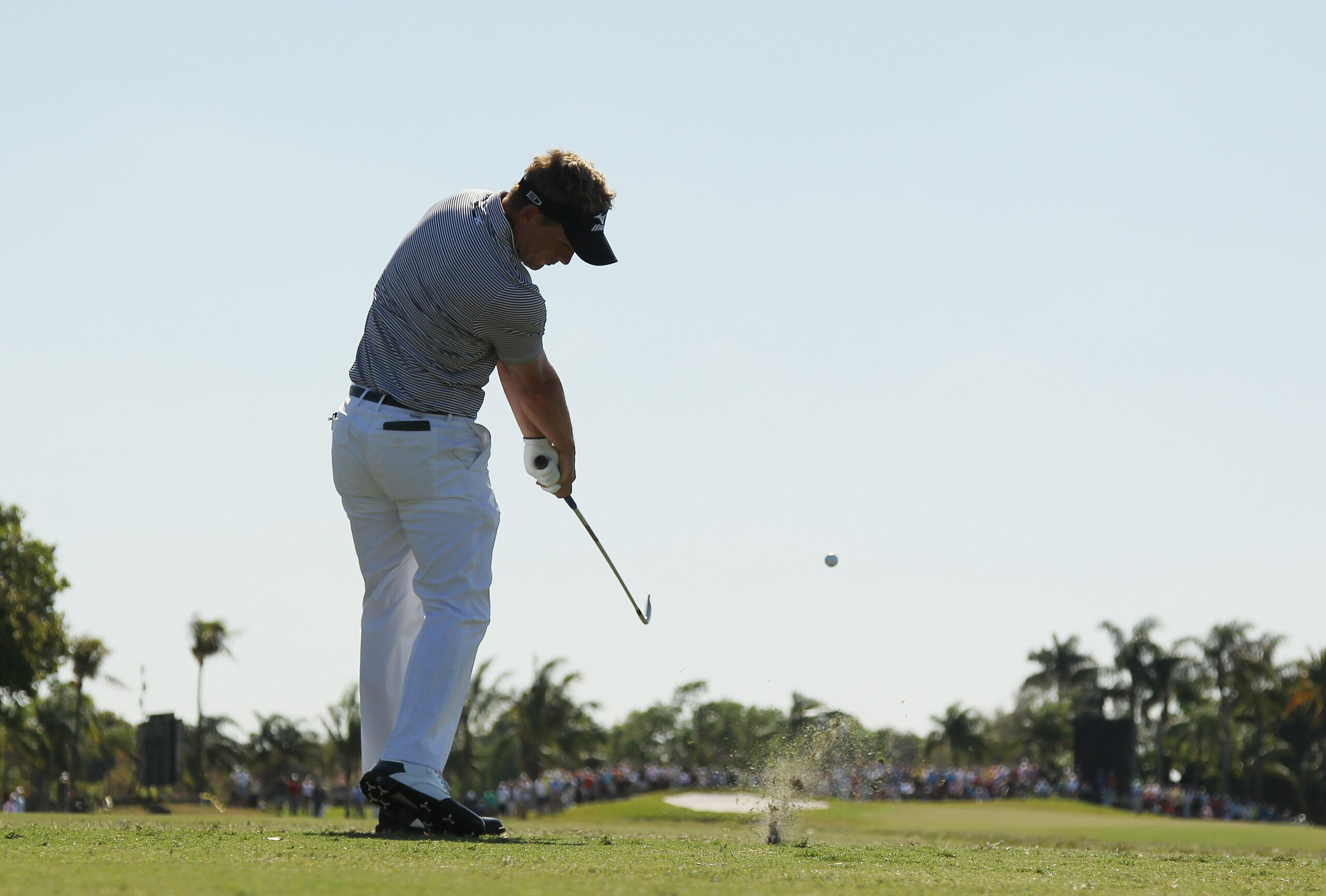 DORAL, FL - MARCH 13: Luke Donald of England hits his tee shot on the fourth hole during the final round of the 2011 WGC- Cadillac Championship at the TPC Blue Monster at the Doral Golf Resort and Spa on March 13, 2011 in Doral, Florida. (Photo by Mike DORAL, FL - MARCH 13: Luke Donald of England hits his tee shot on the fourth hole during the final round of the 2011 WGC- Cadillac Championship at the TPC Blue Monster at the Doral Golf Resort and Spa on March 13, 2011 in Doral, Florida. (Photo by Mike