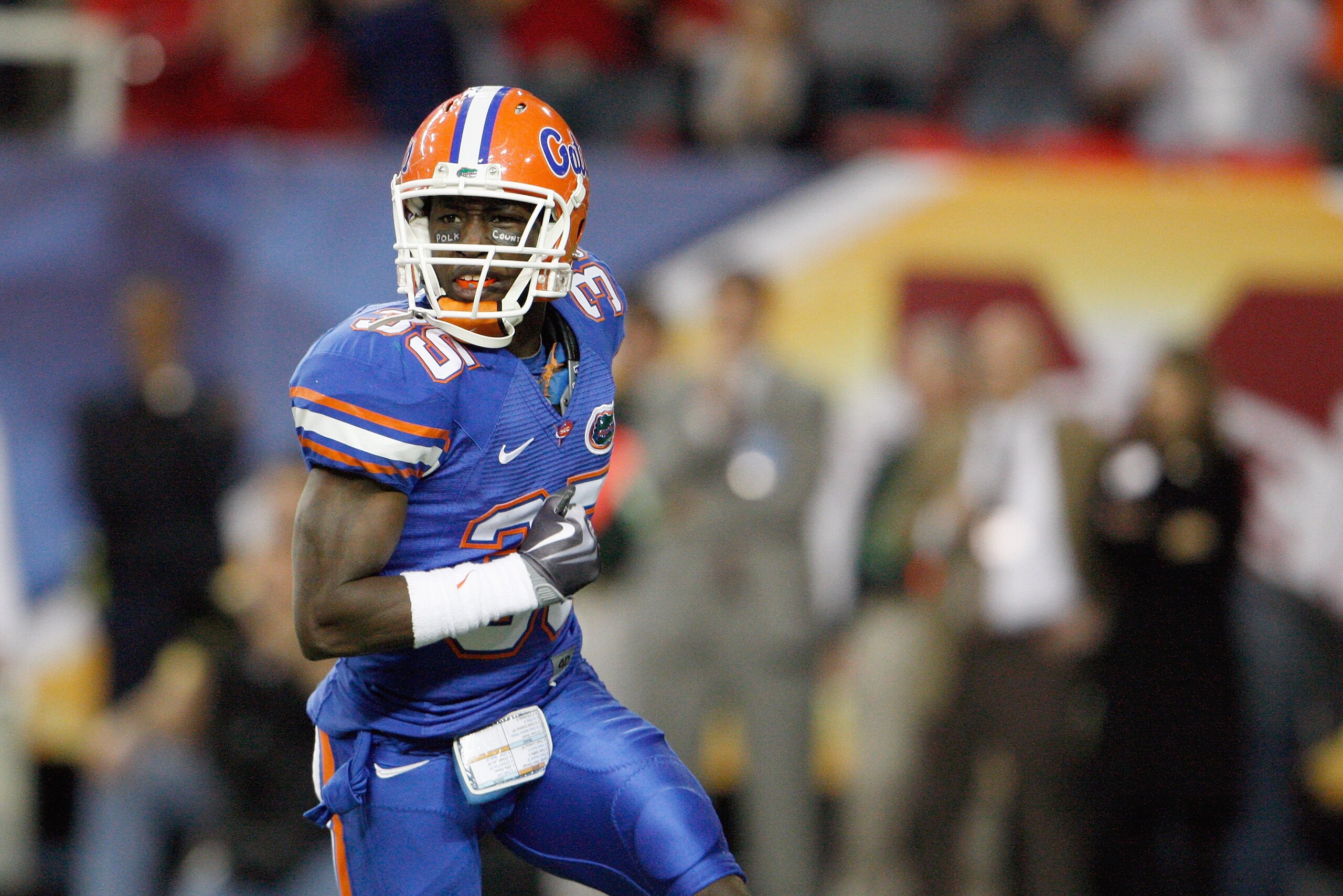 ATLANTA - DECEMBER 06:  Ahmad Black #35 of the Florida Gators moves on the field against the Alabama Crimson Tide during the SEC Championship on December 6, 2008 at the Georgia Dome in Atlanta, Georgia.  (Photo by Kevin C. Cox/Getty Images)