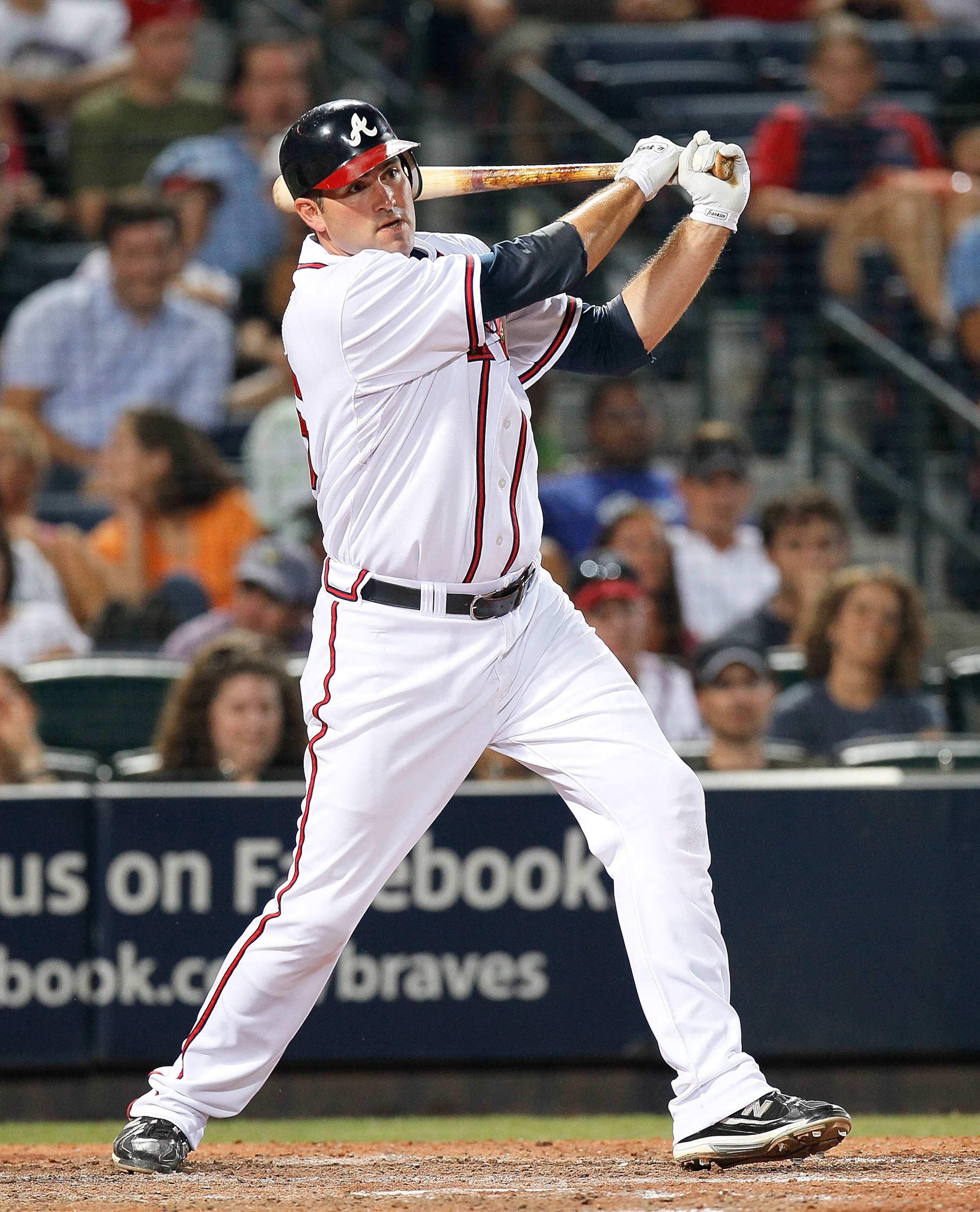 ATLANTA - JULY 02:  Troy Glaus #25 of the Atlanta Braves against the Florida Marlins at Turner Field on July 2, 2010 in Atlanta, Georgia.  (Photo by Kevin C. Cox/Getty Images)
