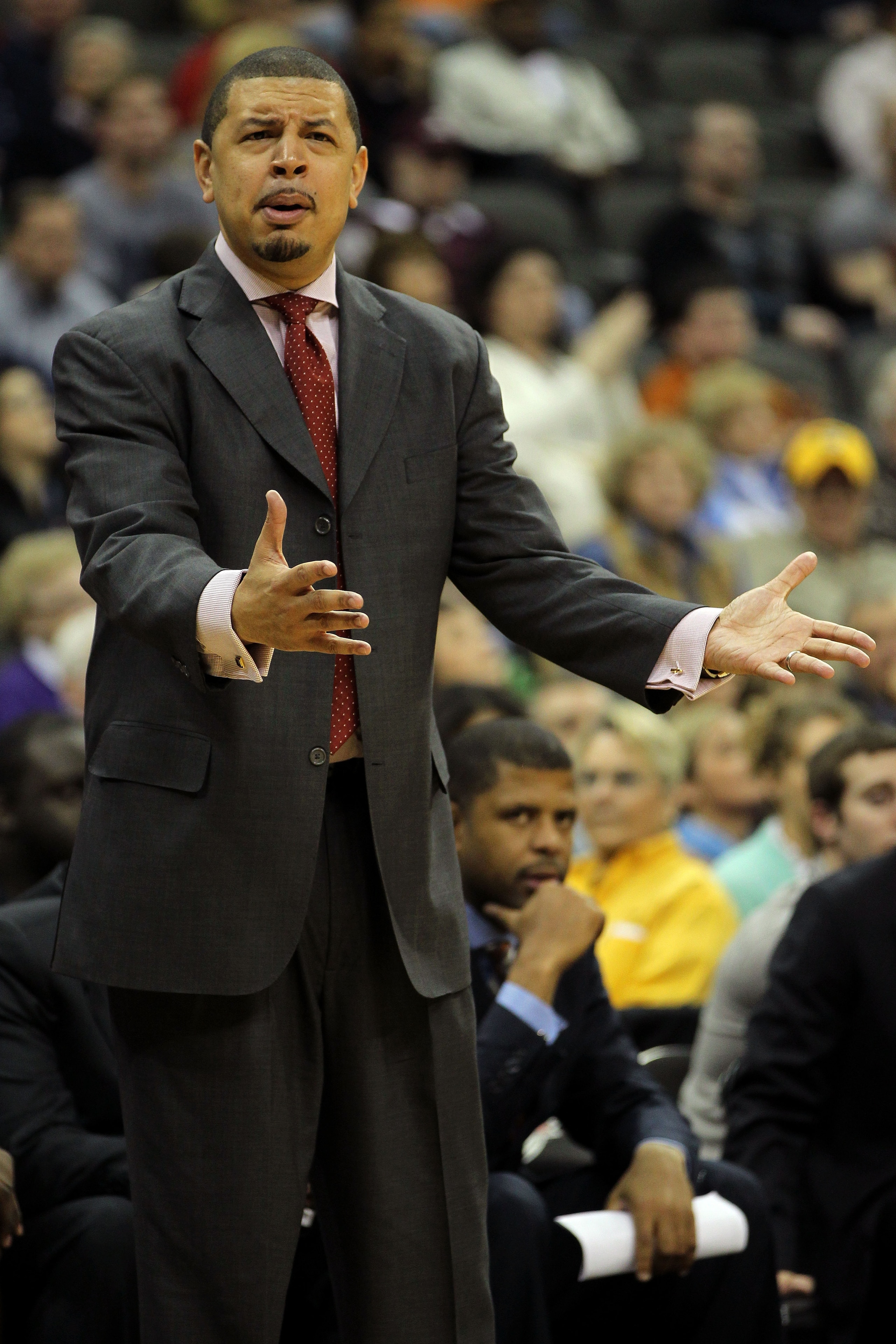 KANSAS CITY, MO - MARCH 10:  Head coach Jeff Capel of the Oklahoma Sooners reacts on the sidelines during their quarterfinal game against the Oklahoma Sooners in the 2011 Phillips 66 Big 12 Men's Basketball Tournament at Sprint Center on March 10, 2011 in