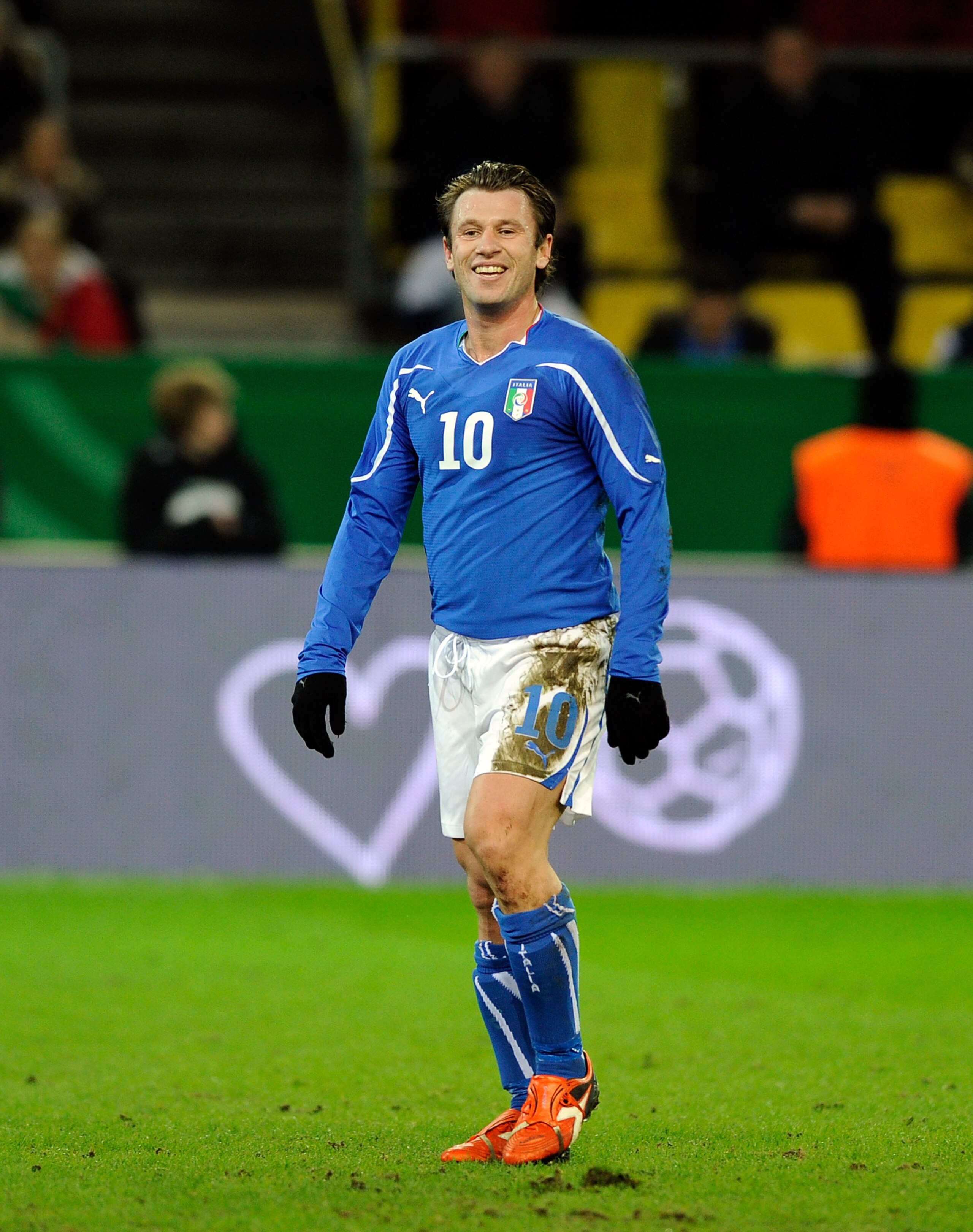 DORTMUND, GERMANY - FEBRUARY 09:  Antonio Cassano of Italy during the International Friendly match between Germany and Italy on February 9, 2011 in Dortmund, Germany.  (Photo by Claudio Villa/Getty Images)