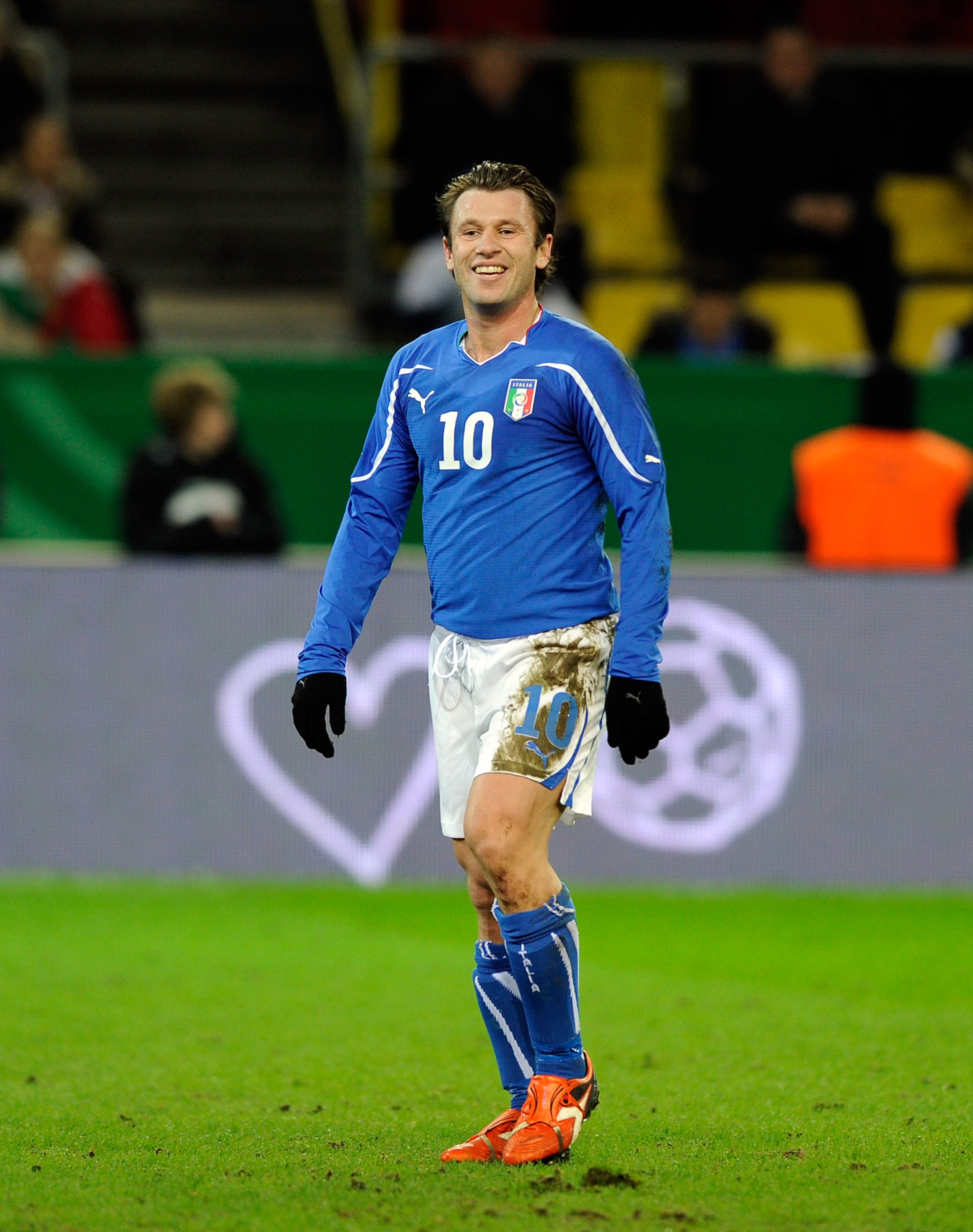 DORTMUND, GERMANY - FEBRUARY 09:  Antonio Cassano of Italy during the International Friendly match between Germany and Italy on February 9, 2011 in Dortmund, Germany.  (Photo by Claudio Villa/Getty Images)