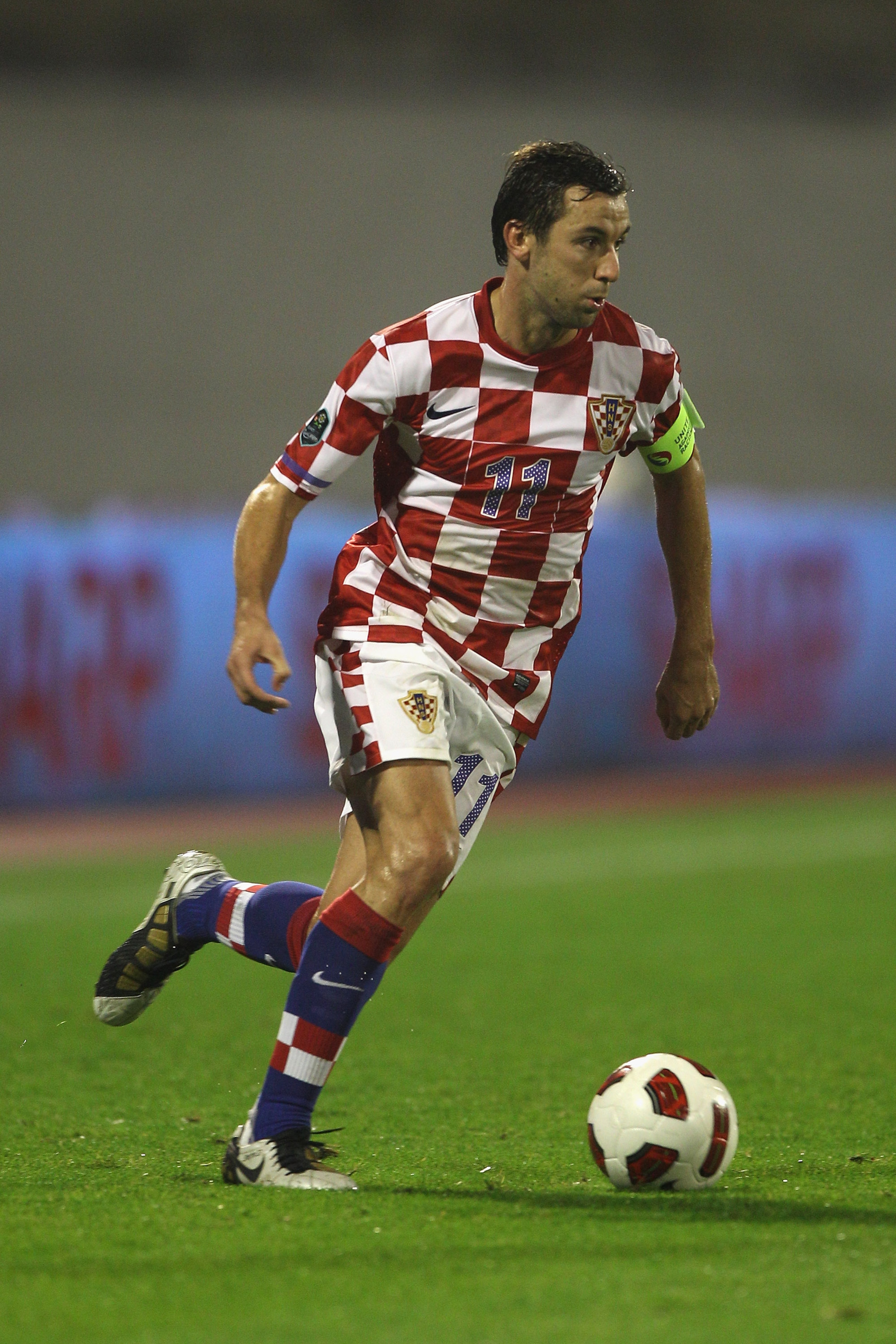 ZAGREB, CROATIA - SEPTEMBER 07: Darijo Srna of Croatia during the EURO 2012 Qualifying Group F match between Croatia and Greece at the Stadion Maksimir on September 7, 2010 in Zagreb, Croatia. (Photo by Michael Steele/Getty Images) ZAGREB, CROATIA - SEPTEMBER 07: Darijo Srna of Croatia during the EURO 2012 Qualifying Group F match between Croatia and Greece at the Stadion Maksimir on September 7, 2010 in Zagreb, Croatia. (Photo by Michael Steele/Getty Images)
