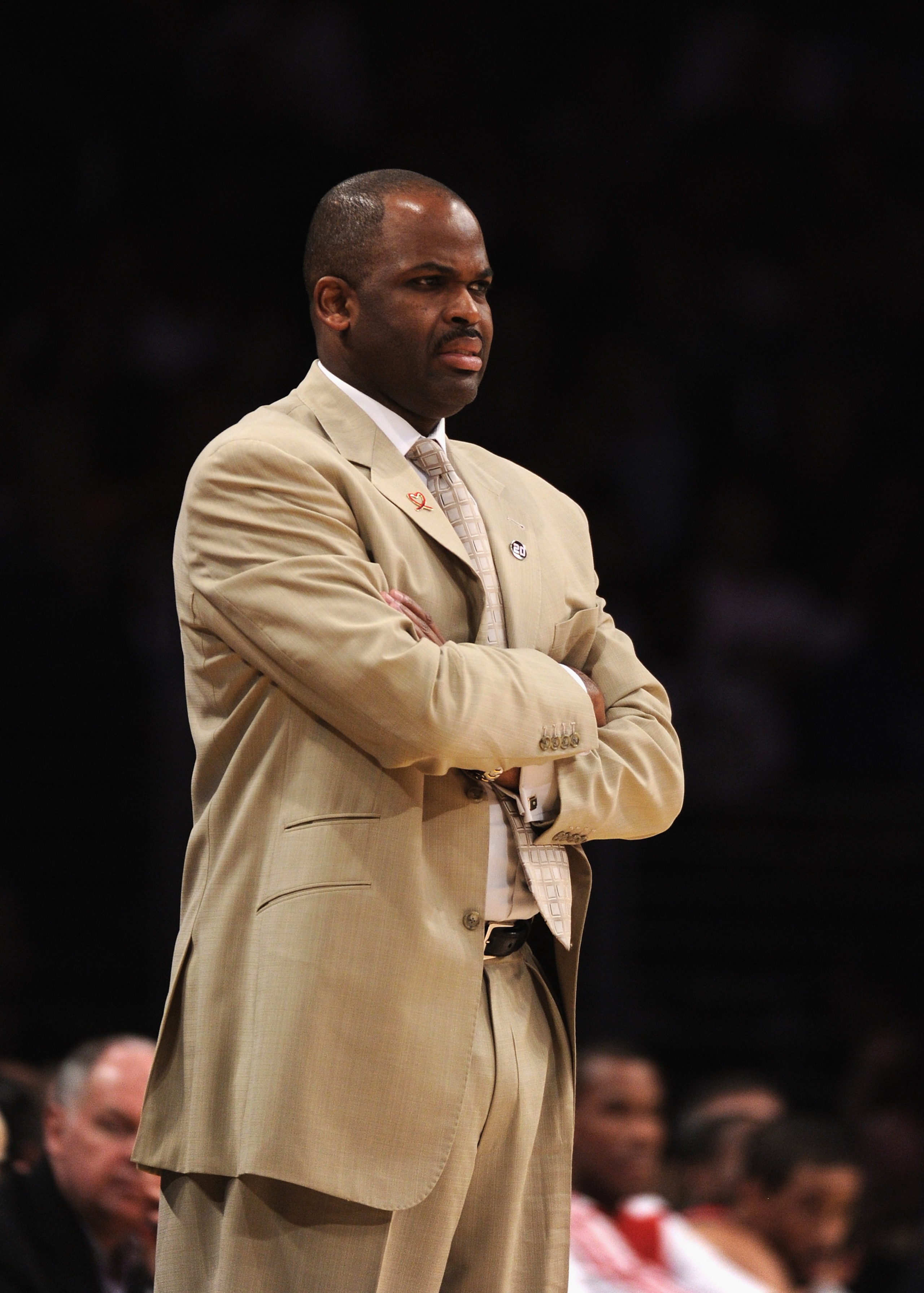 LOS ANGELES, CA - MARCH 20:  Head Coach Nate McMillan of the Portland Trail Blazers watches play courtside during the game against the Los Angeles Lakers at the Staples Center on March 20, 2011 in Los Angeles, California.  NOTE TO USER: User expressly ack