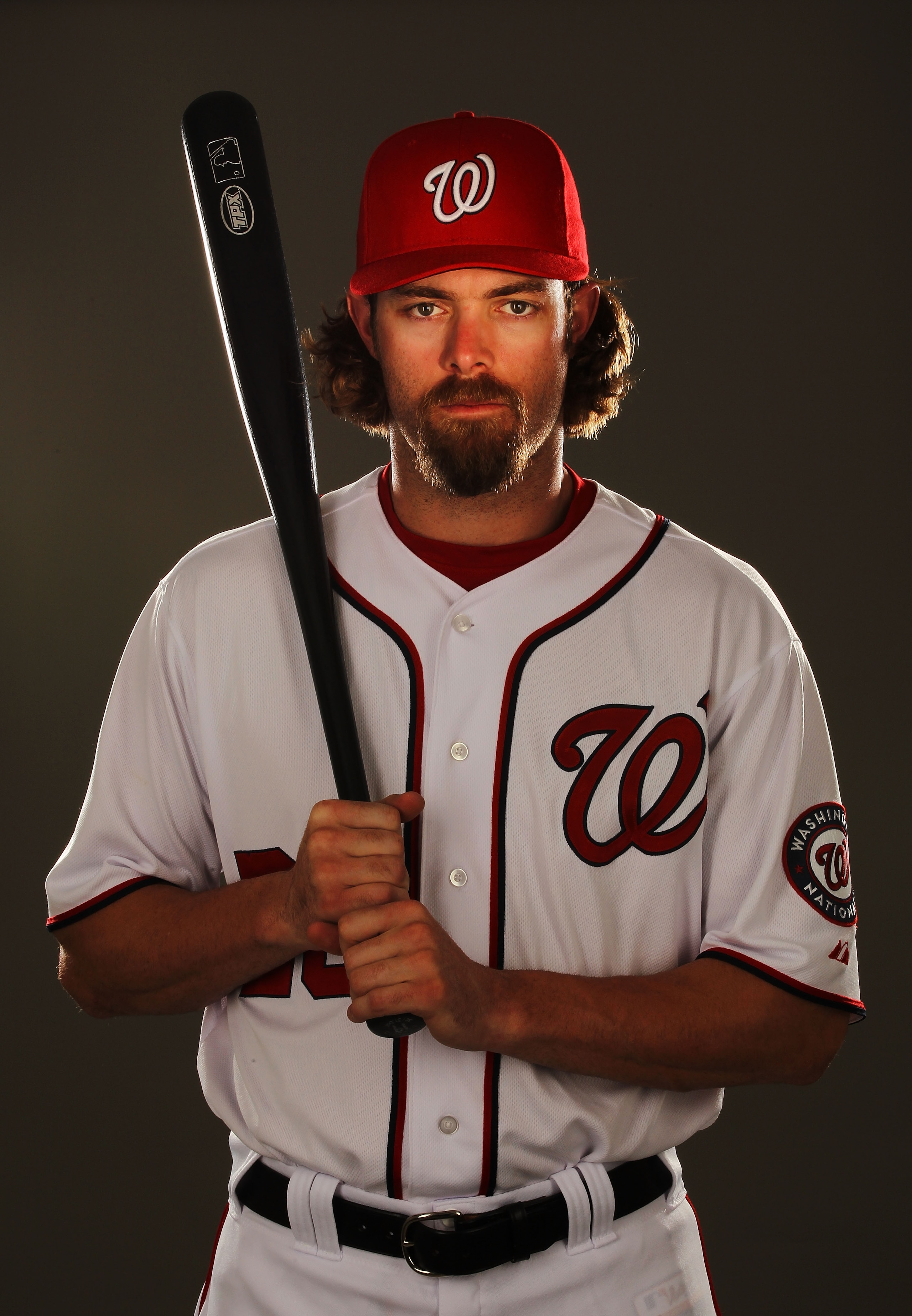 VIERA, FL - FEBRUARY 25:  Jayson Werth #28 of the Washington Nationals poses for a portrait during Spring Training Photo Day at Space Coast Stadium on February 25, 2011 in Viera, Florida.  (Photo by Al Bello/Getty Images)