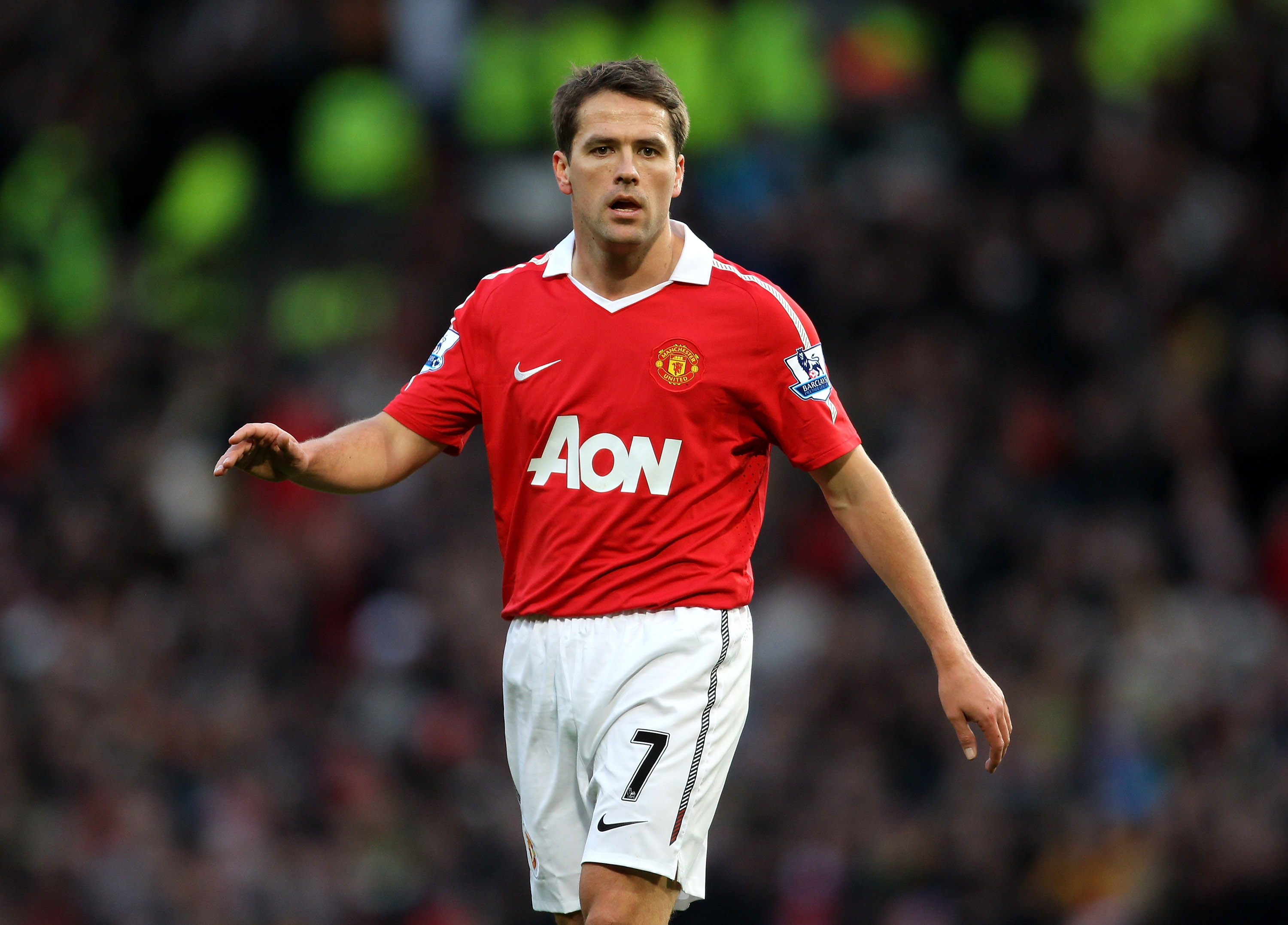 MANCHESTER, ENGLAND - JANUARY 09:  Michael Owen of Manchester United looks on during the FA Cup sponsored by E.ON 3rd round match between Manchester United and Liverpool at Old Trafford on January 9, 2011 in Manchester, England. (Photo by Alex Livesey/Get