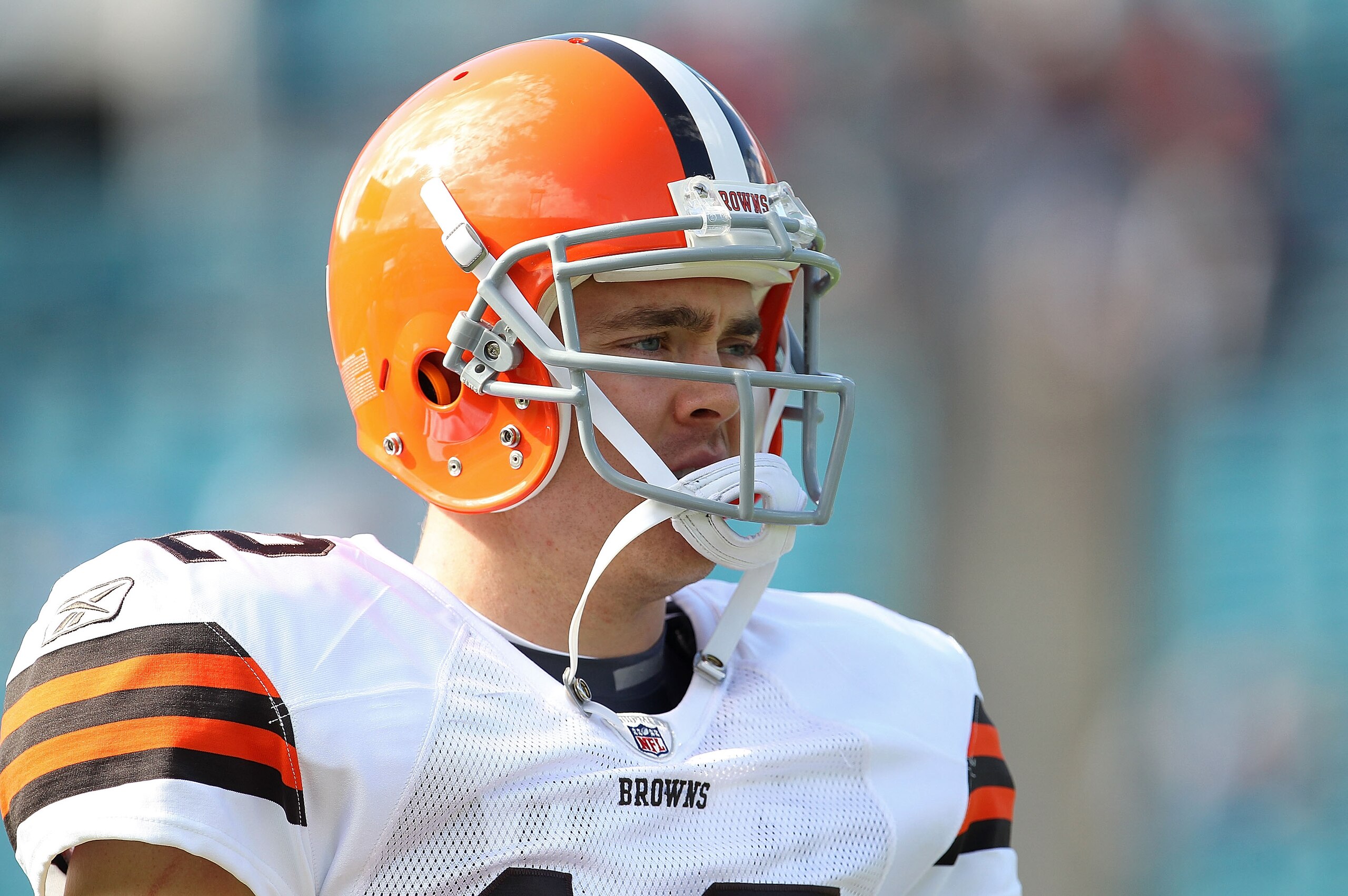 JACKSONVILLE, FL - NOVEMBER 21:  Colt McCoy #12  of the Cleveland Browns warms up during a game agaisnt the Jacksonville Jaguars at EverBank Field on November 21, 2010 in Jacksonville, Florida.  (Photo by Mike Ehrmann/Getty Images)