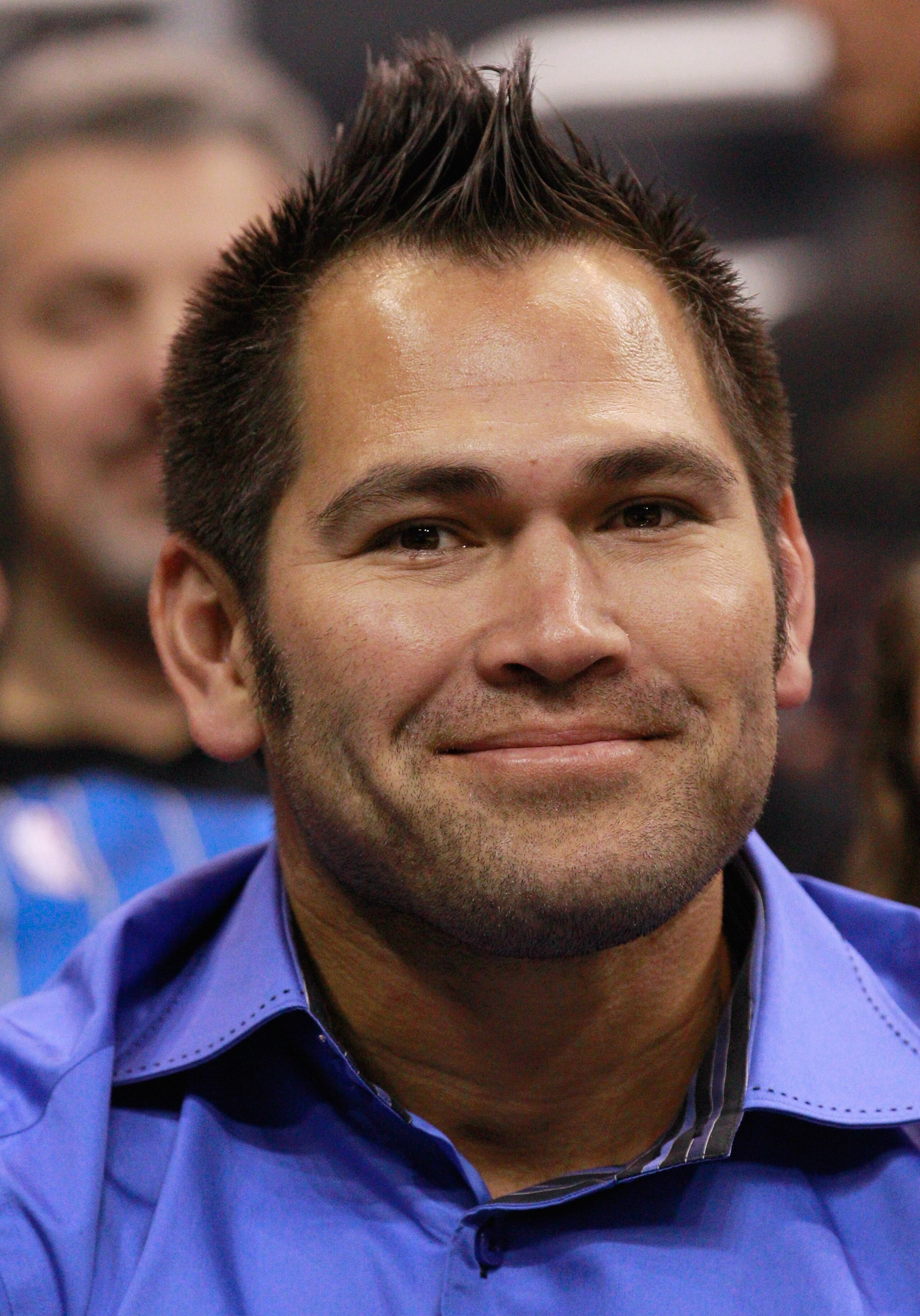 ORLANDO, FL - FEBRUARY 08:  Johnny Damon of the Tampa Bay Rays watches the action during the game between the Los Angeles Clippers and the Orlando Magic at Amway Arena on February 8, 2011 in Orlando, Florida.  NOTE TO USER: User expressly acknowledges and