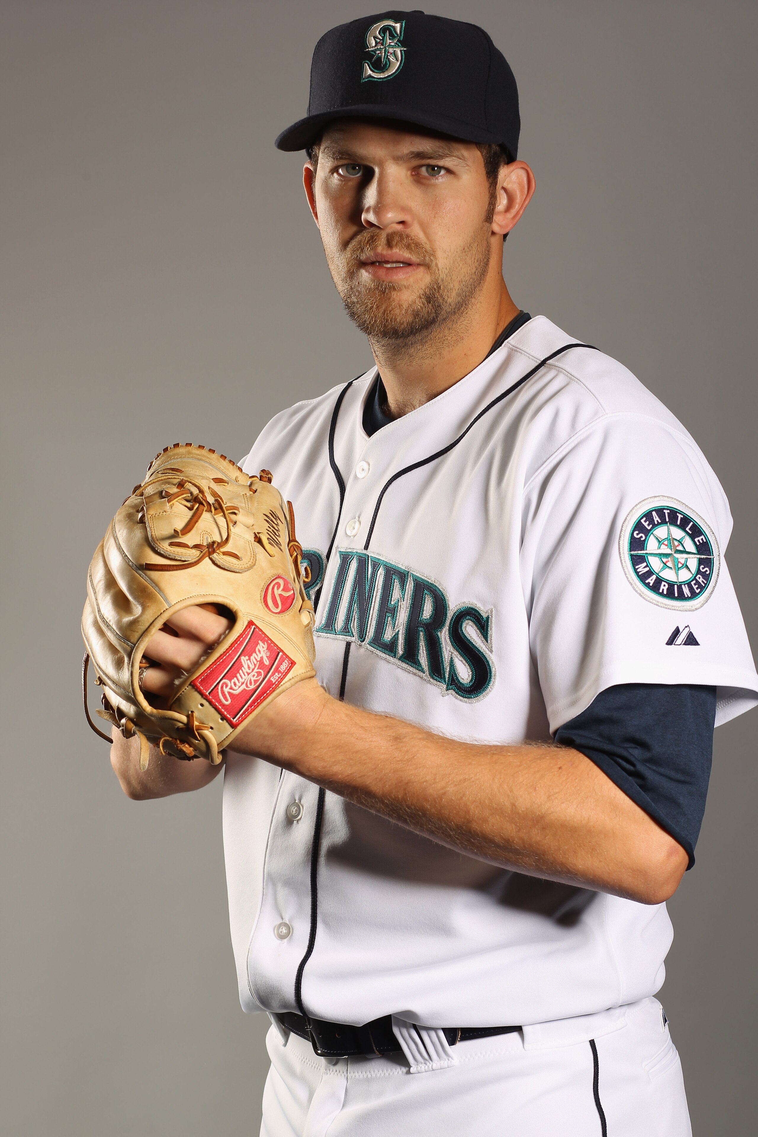 PEORIA, AZ - FEBRUARY 20:  Tom Wilhelmsen #73 of the Seattle Mariners poses for a portrait at the Peoria Sports Complex on February 20, 2011 in Peoria, Arizona.  (Photo by Ezra Shaw/Getty Images)