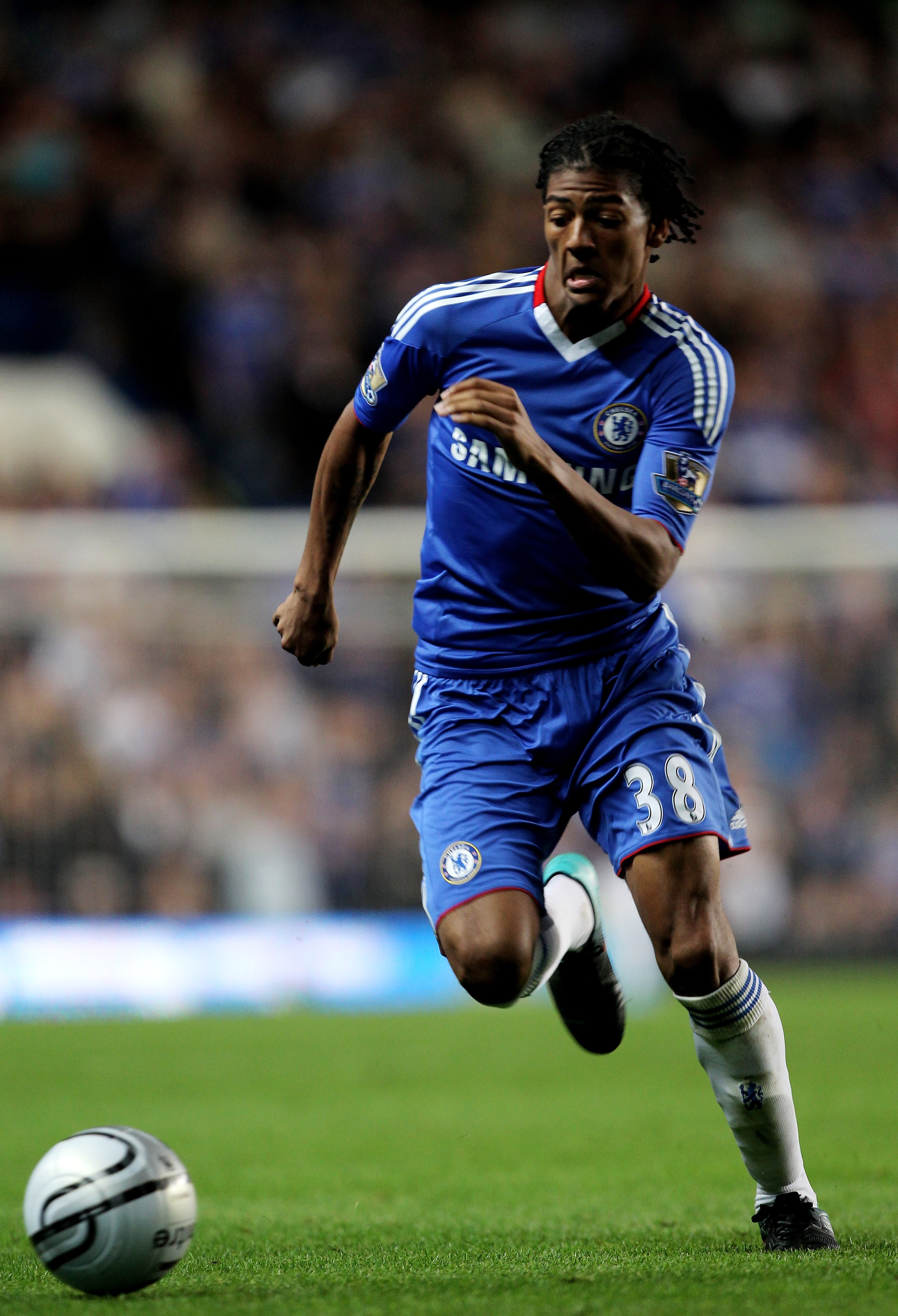 LONDON, ENGLAND - SEPTEMBER 22:  Patrick van Aanholt of Chelsea runs with the ball during the Carling Cup third round match between Chelsea and Newcastle United at Stamford Bridge on September 22, 2010 in London, England.  (Photo by Ian Walton/Getty Image