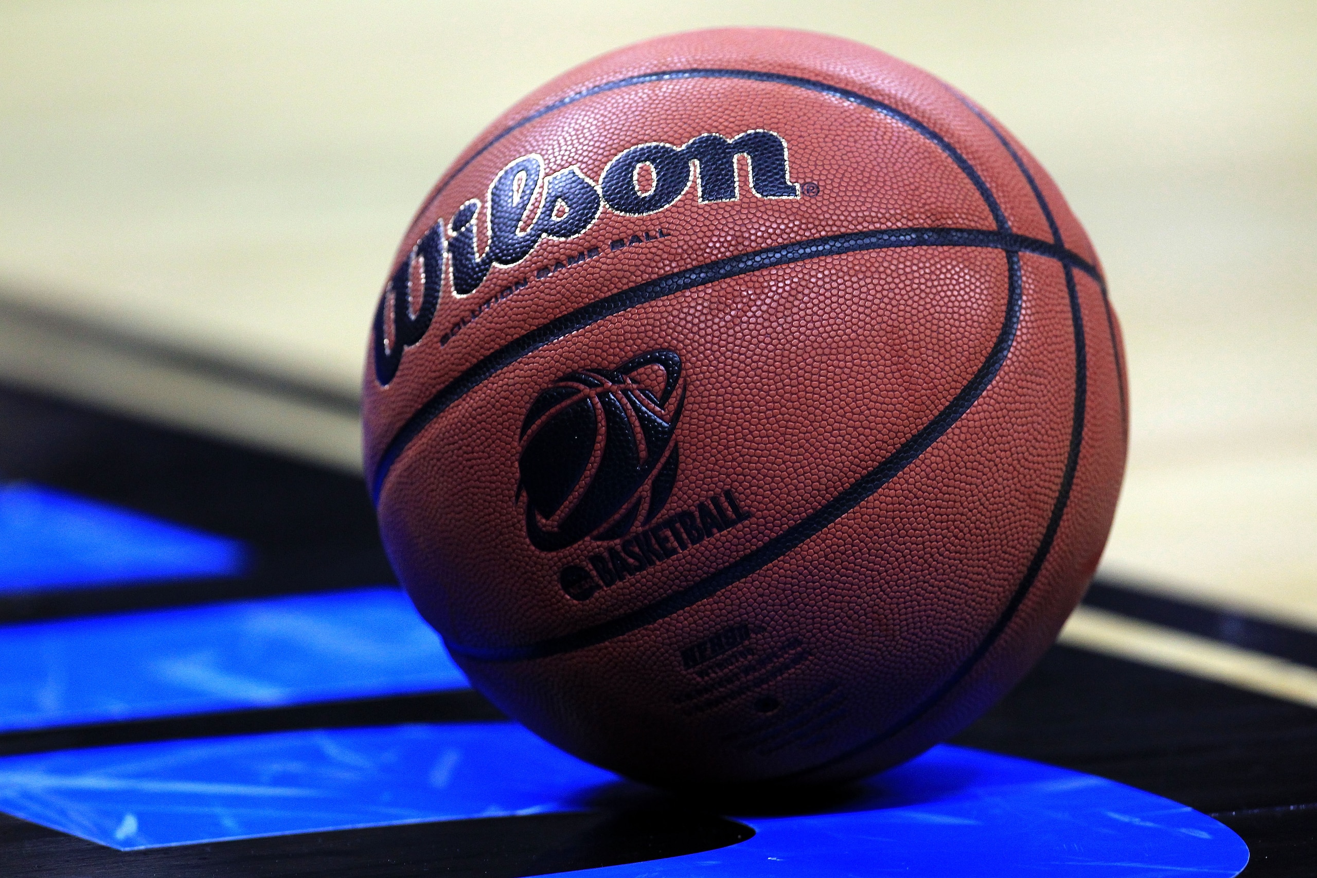 CHARLOTTE, NC - MARCH 20:  A detail of the Wilson NCAA basketball on the court during the third round of the 2011 NCAA men's basketball tournament at Time Warner Cable Arena on March 20, 2011 in Charlotte, North Carolina.  (Photo by Streeter Lecka/Getty I