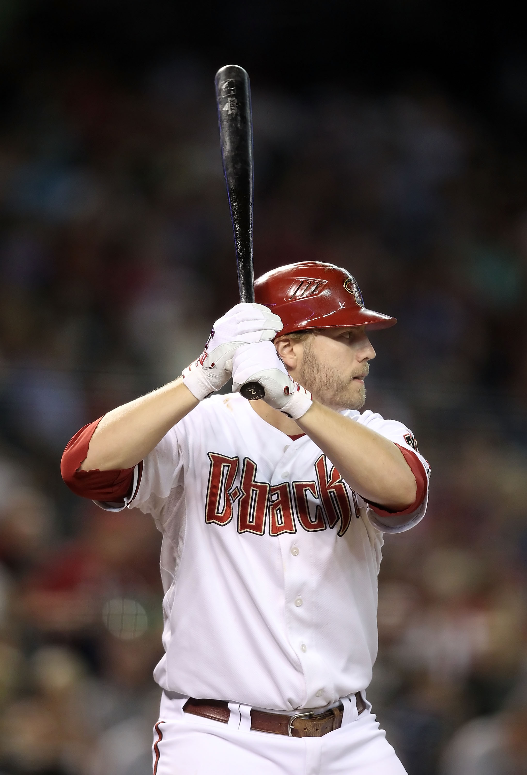 PHOENIX - SEPTEMBER 24:  Mark Reynolds #27 of the Arizona Diamondbacks bats against the Los Angeles Dodgers during the Major League Baseball game at Chase Field on September 24, 2010 in Phoenix, Arizona.  (Photo by Christian Petersen/Getty Images)