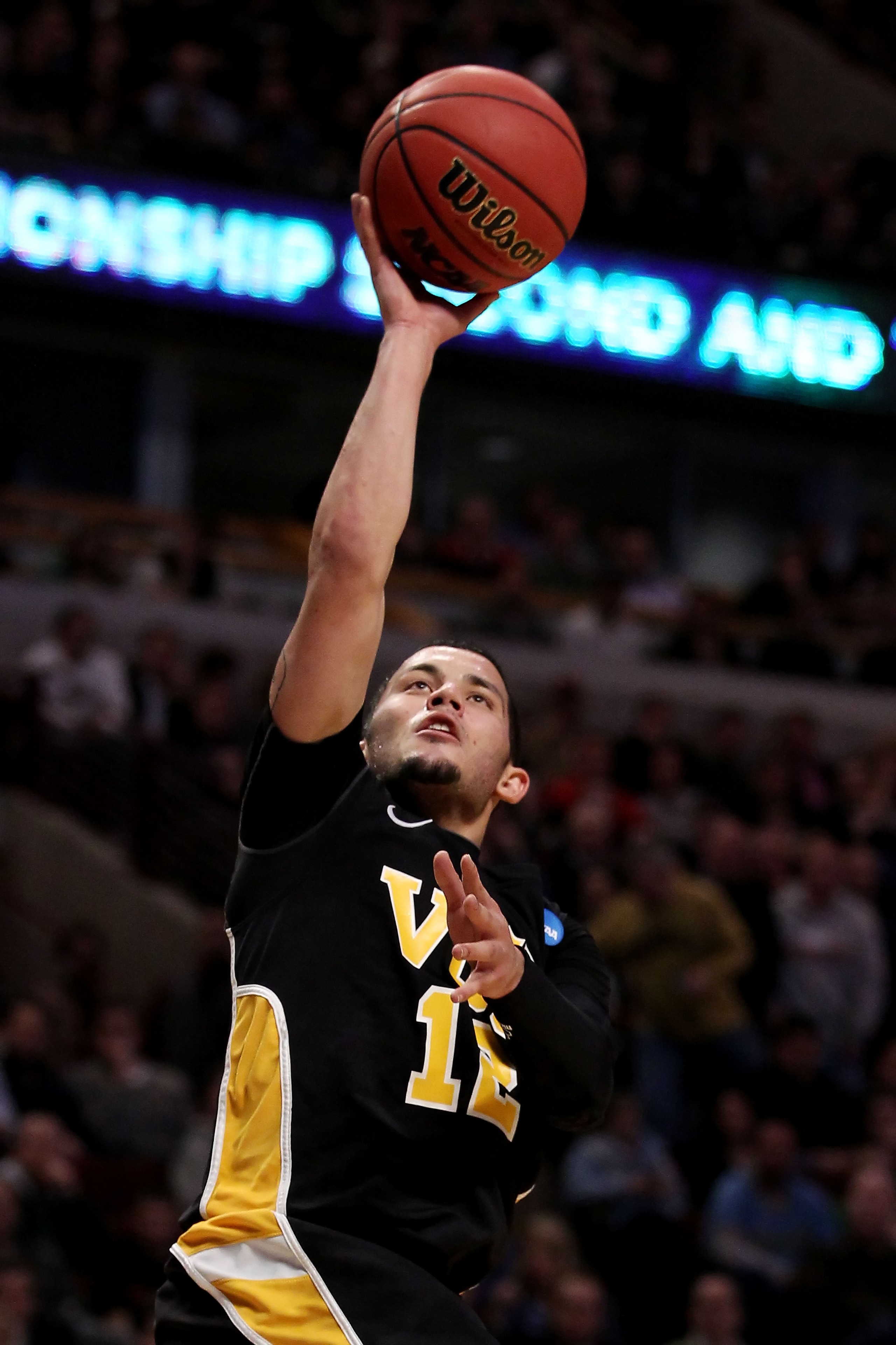 CHICAGO, IL - MARCH 20:  Joey Rodriguez #12 of the Virginia Commonwealth Rams shoots against the Purdue Boilermakers in the second half during the third round of the 2011 NCAA men's basketball tournament at the United Center on March 20, 2011 in Chicago,