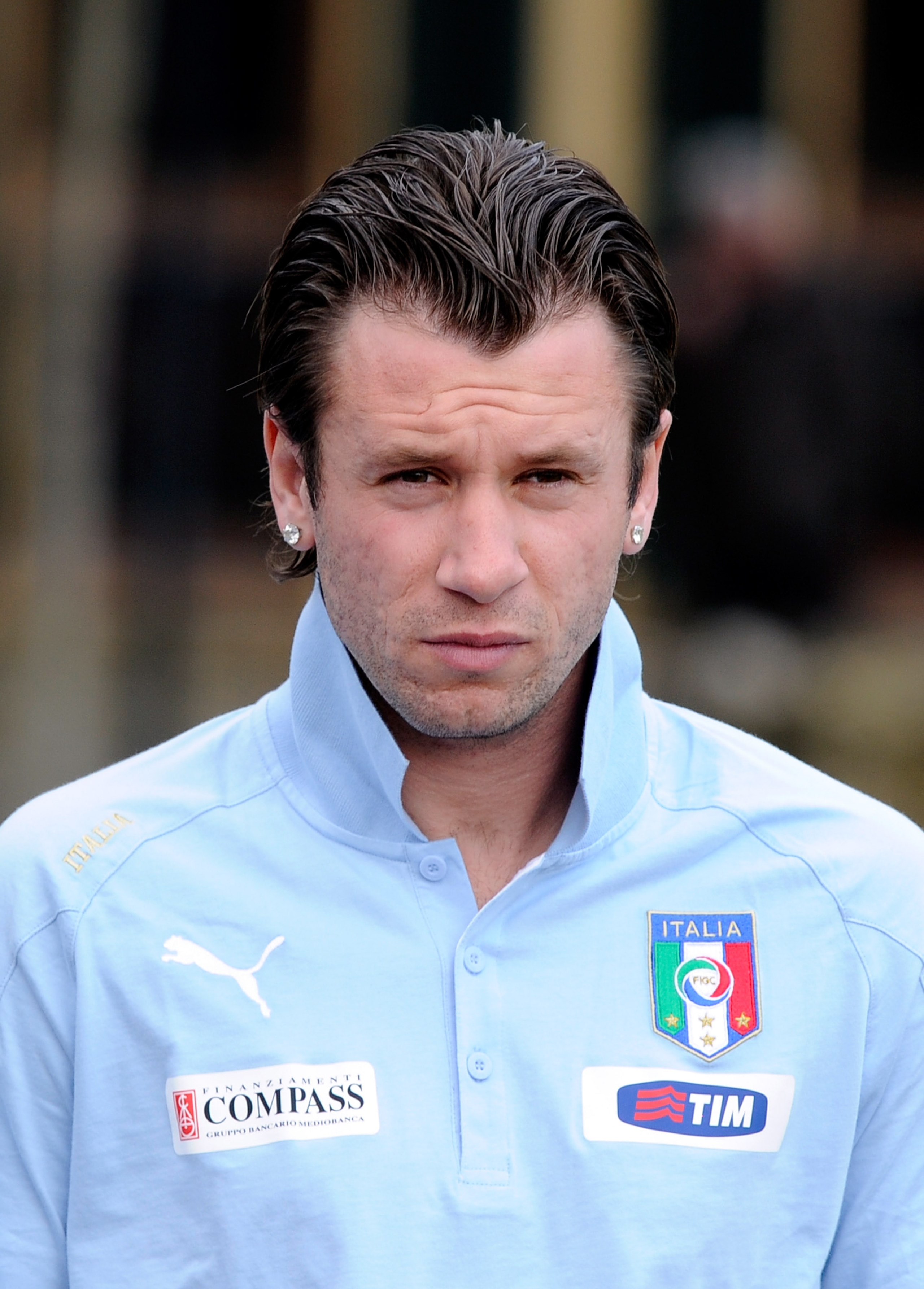 FLORENCE, ITALY - MARCH 21:  Antonio Cassano of Italy during the Training Session at Coverciano on March 21, 2011 in Florence, Italy.  (Photo by Claudio Villa/Getty Images)