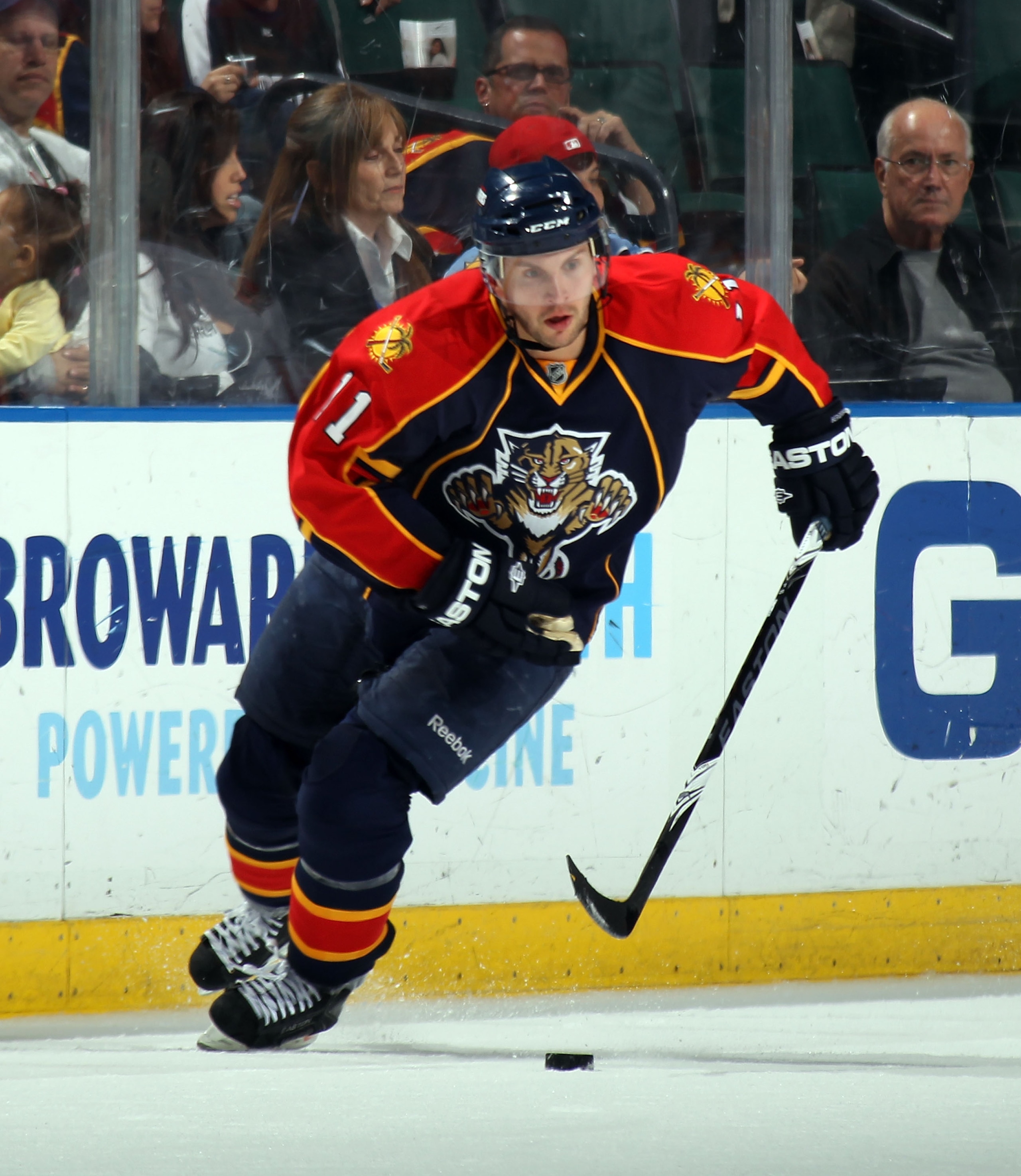 SUNRISE, FL - MARCH 10:  Niclas Bergfors #11 of the Florida Panthers skates against the Ottawa Senators at the BankAtlantic Center on March 10, 2011 in Sunrise, Florida.  (Photo by Bruce Bennett/Getty Images)