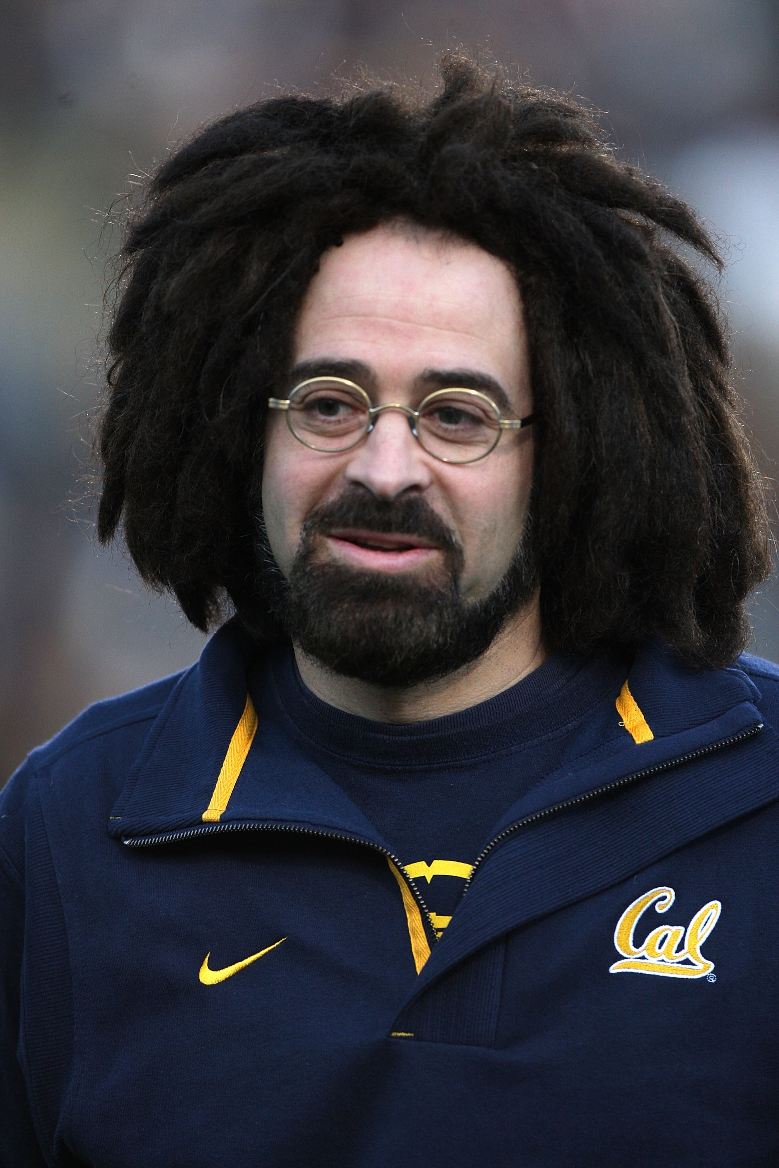 BERKELEY, CA - NOVEMBER 14: Lead singer of the Counting Crows Adam Duritz, looks on during the California Golden Bears and Arizona Wildcats game at California Memorial Stadium on November 14, 2009 in Berkeley, California. (Photo by Jed Jacobsohn/Getty Ima