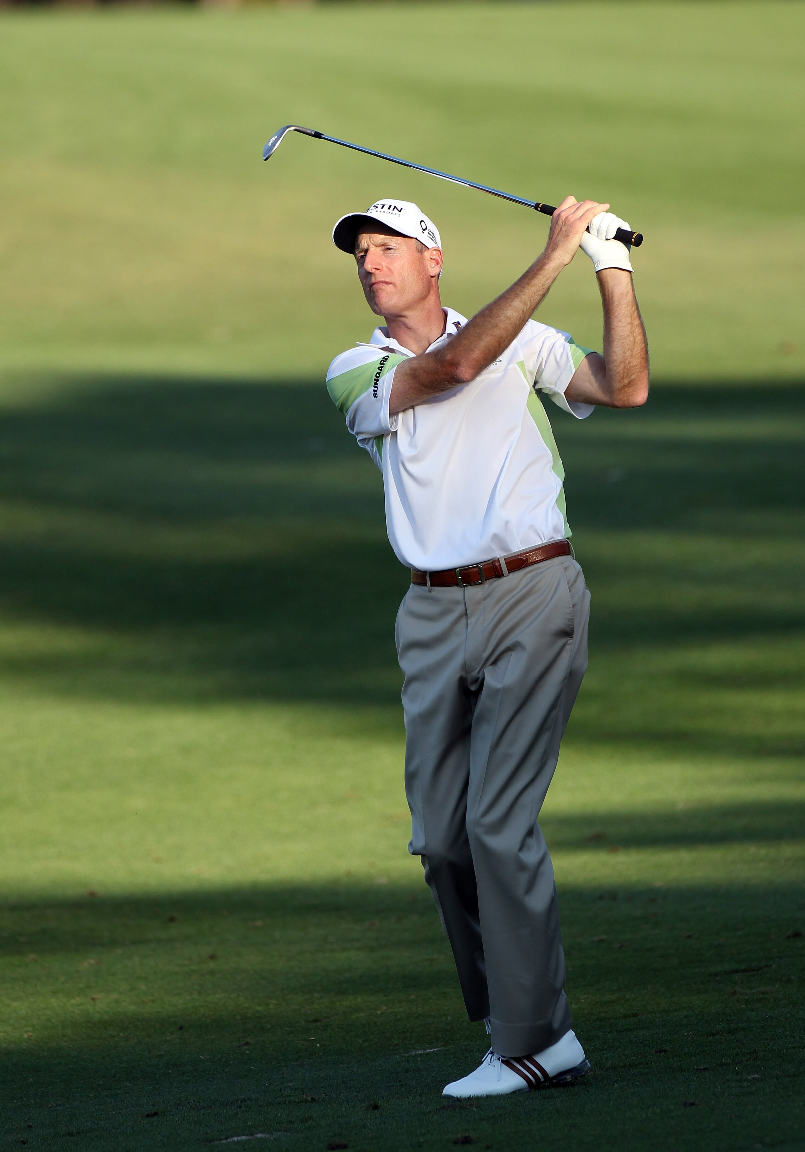 PALM HARBOR, FL - MARCH 17:  Jim Furyk hits a shot on the 14th hole during the first round of the Transitions Championship at Innisbrook Resort and Golf Club on March 17, 2011 in Palm Harbor, Florida.  (Photo by Sam Greenwood/Getty Images)