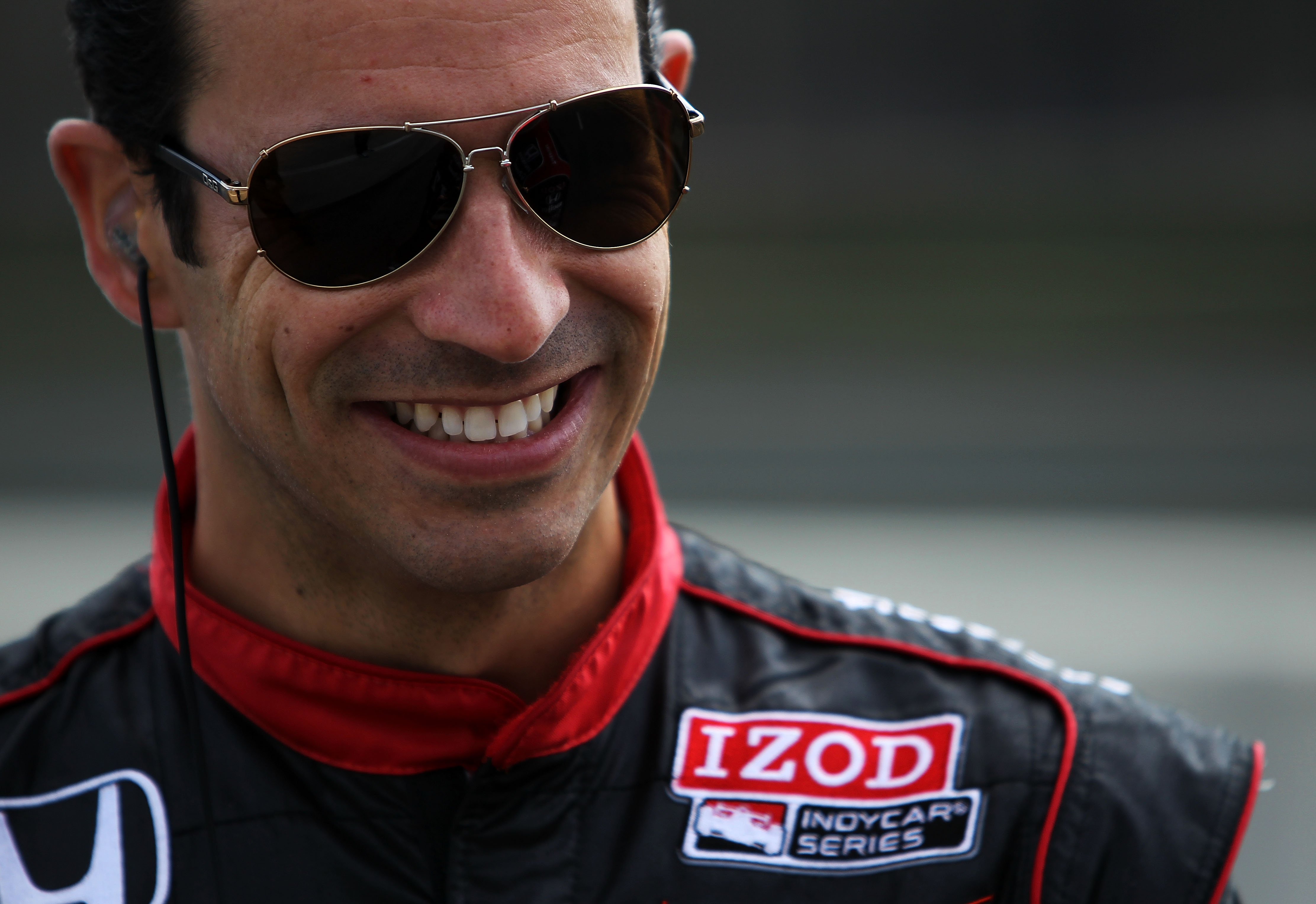 BIRMINGHAM, AL - MARCH 15:  Helio Castroneves of Brazil, driver of the #3 Team Penske Dallara Honda stands in pit lane during IZOD IndyCar Series Spring Training at Barber Motorsports Park on March 15, 2011 in Birmingham, Alabama.  (Photo by Nick Laham/Ge