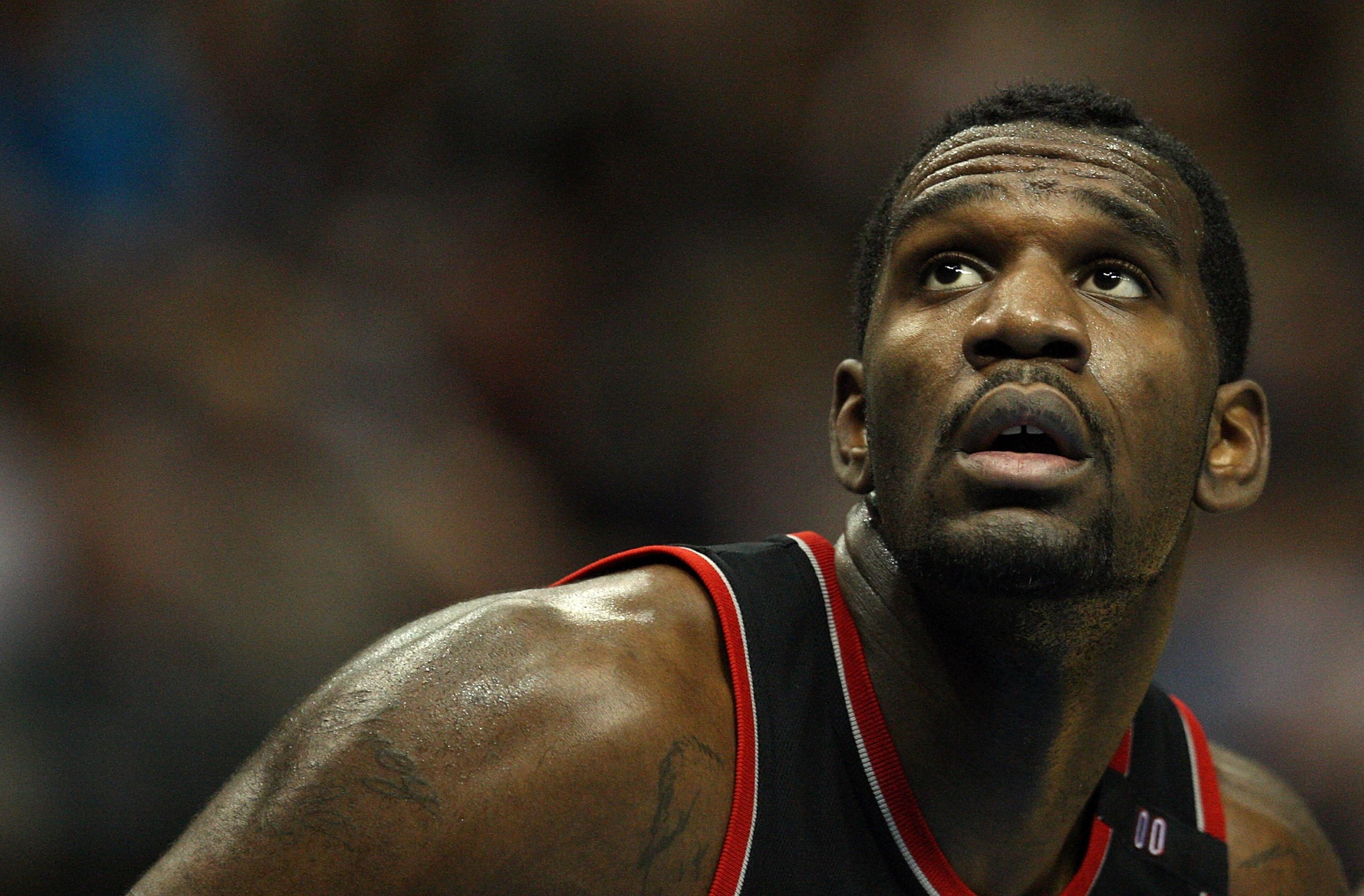 DALLAS - FEBRUARY 04:  Greg Oden #52 of the Portland Trail Blazers during play against the Dallas Mavericks on February 4, 2009 at American Airlines Center in Dallas, Texas.  NOTE TO USER: User expressly acknowledges and agrees that, by downloading and/or