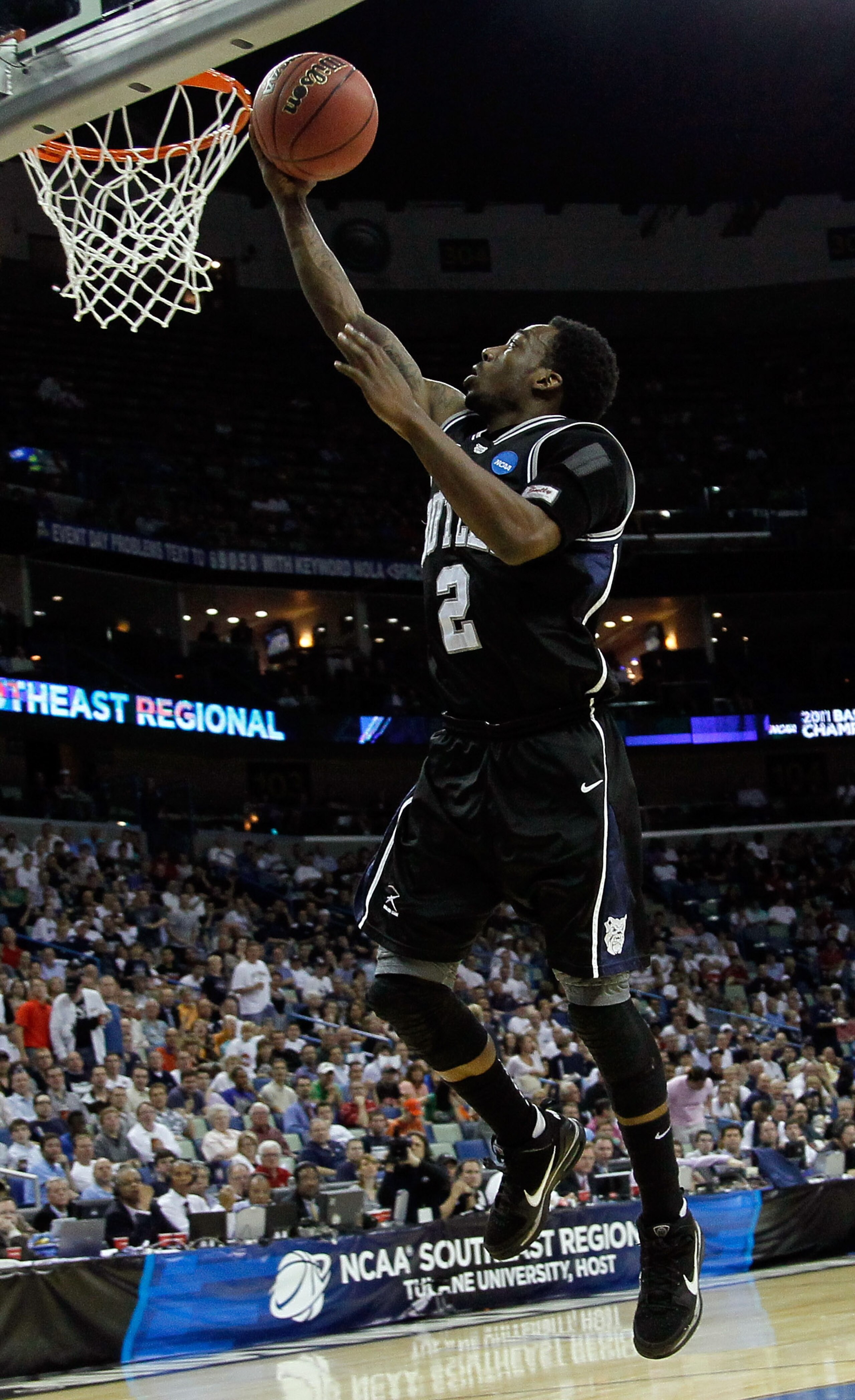 NEW ORLEANS, LA - MARCH 24:  Shawn Vanzant #2 of the Butler Bulldogs shoots against the Wisconsin Badgers during the Southeast regional of the 2011 NCAA men's basketball tournament at New Orleans Arena on March 24, 2011 in New Orleans, Louisiana.  (Photo