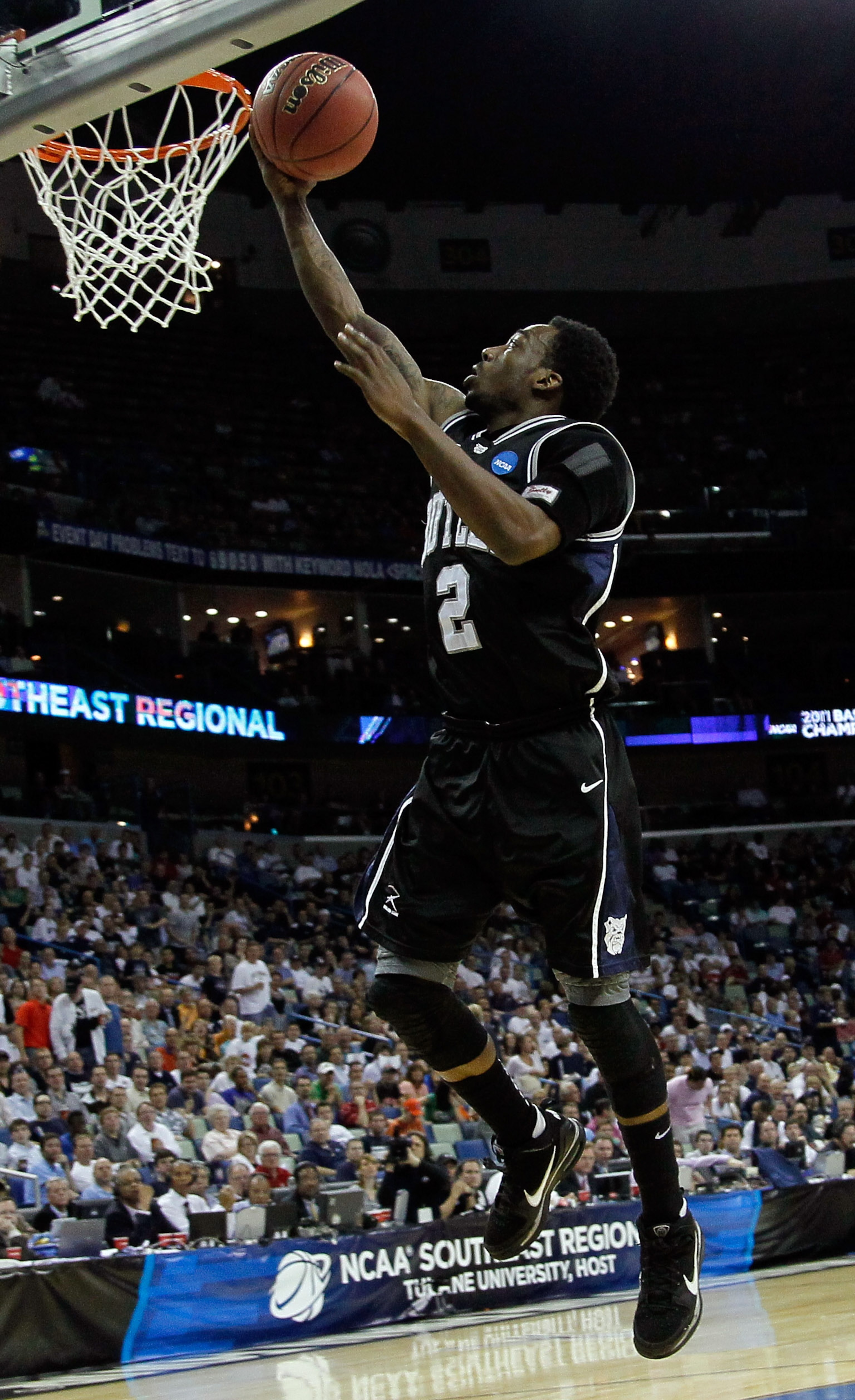NEW ORLEANS, LA - MARCH 24:  Shawn Vanzant #2 of the Butler Bulldogs shoots against the Wisconsin Badgers during the Southeast regional of the 2011 NCAA men's basketball tournament at New Orleans Arena on March 24, 2011 in New Orleans, Louisiana.  (Photo