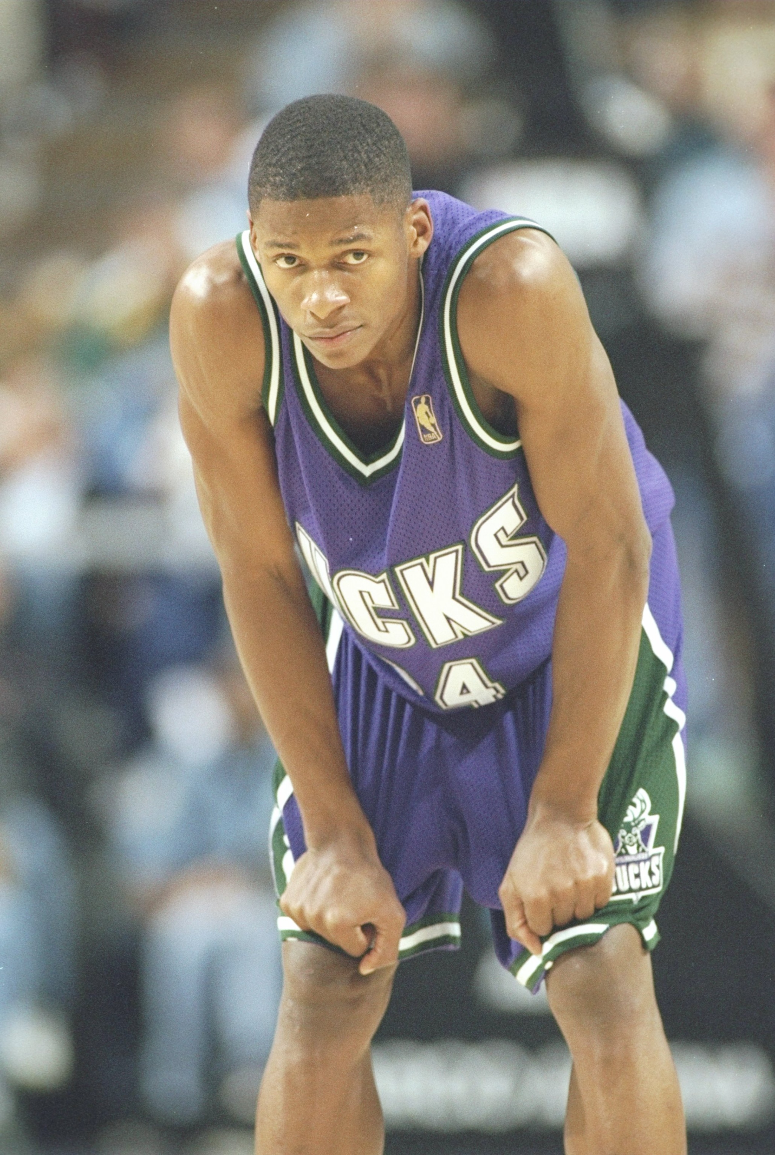 15 Nov 1996: Guard Ray Allen of the Milwaukee Bucks stands on the court during a game against the Sacramento Kings at the Arco Arena in Sacramento, California. The Kings won the game 103-99. Mandatory Credit: Otto Greule /Allsport 15 Nov 1996: Guard Ray Allen of the Milwaukee Bucks stands on the court during a game against the Sacramento Kings at the Arco Arena in Sacramento, California. The Kings won the game 103-99. Mandatory Credit: Otto Greule /Allsport