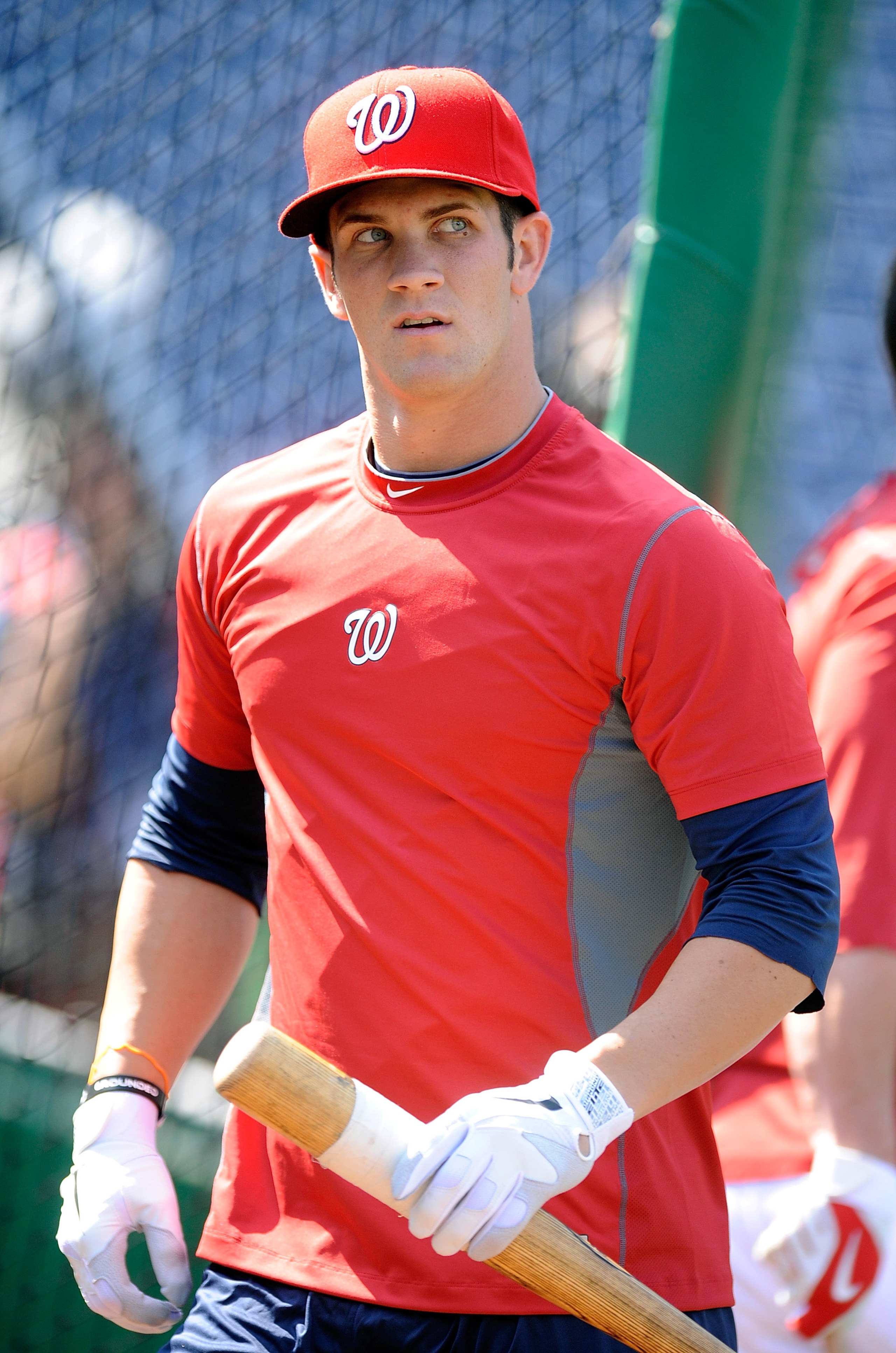 WASHINGTON - AUGUST 26: Bryce Harper of the Washington Nationals takes batting practice at Nationals Park on August 26, 2010 in Washington, DC. (Photo by Greg Fiume/Getty Images) WASHINGTON - AUGUST 26: Bryce Harper of the Washington Nationals takes batting practice at Nationals Park on August 26, 2010 in Washington, DC. (Photo by Greg Fiume/Getty Images)