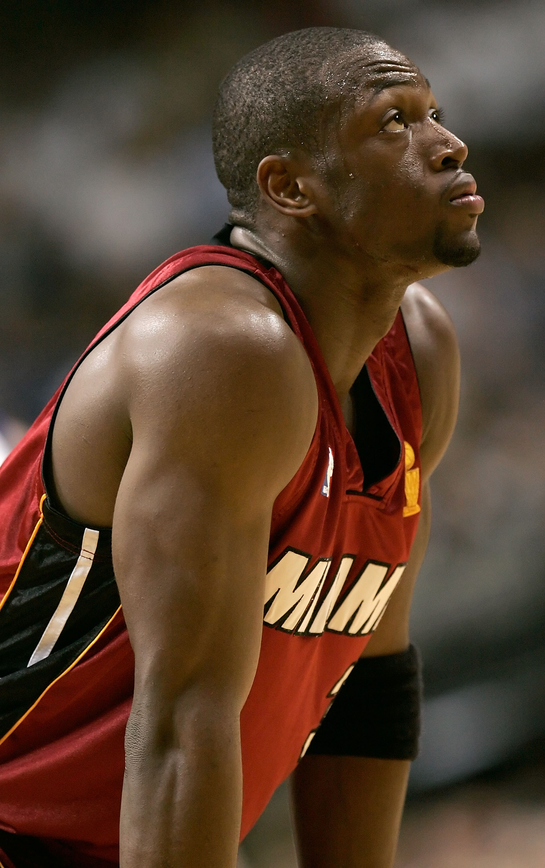 DALLAS - JUNE 20:  Dwyane Wade #3 of the Miami Heat stands on the court during the game against the Dallas Mavericks in game six of the 2006 NBA Finals on June 20, 2006 at American Airlines Center in Dallas, Texas.  The Heat won 95-92 and win the series 4