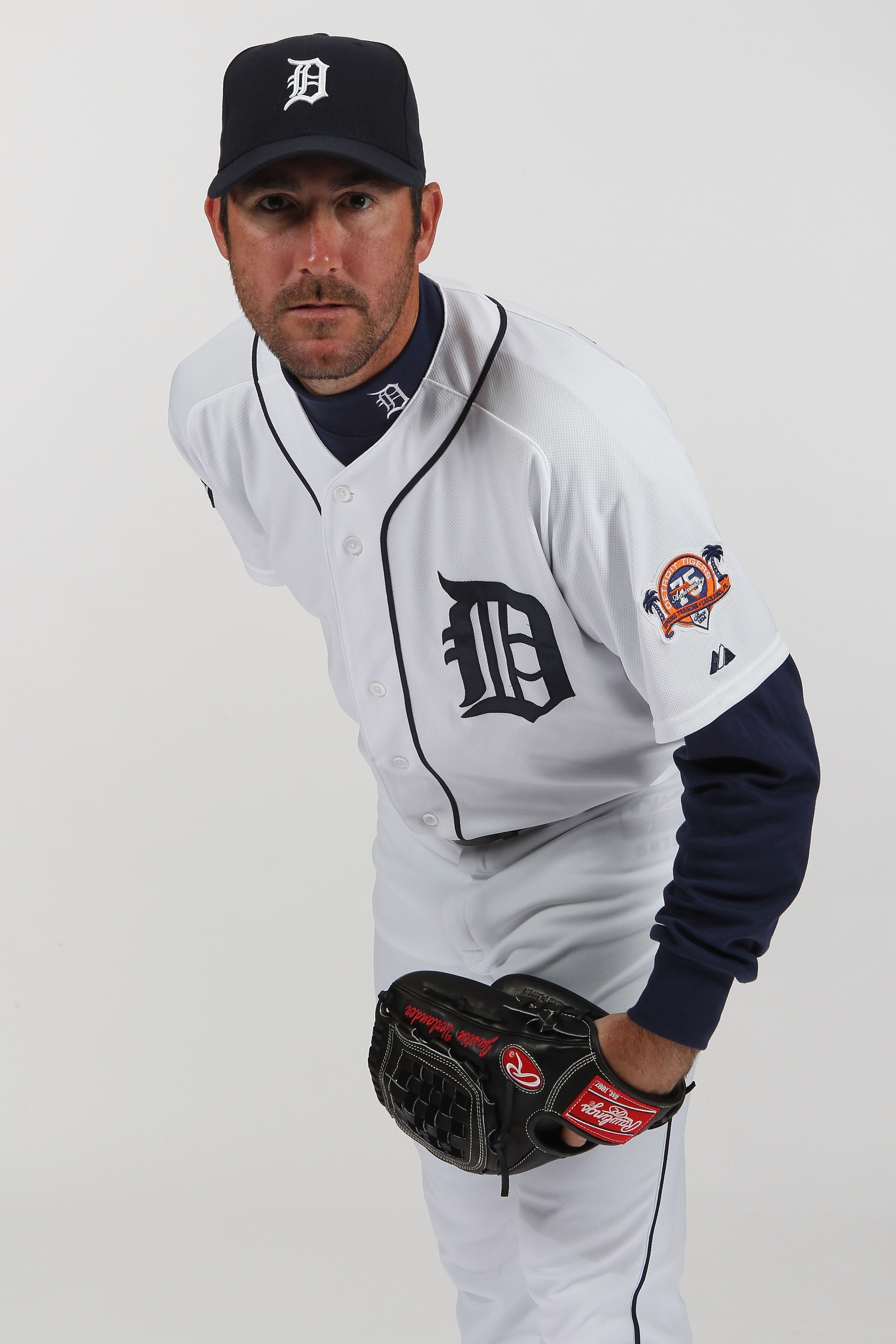LAKELAND, FL - FEBRUARY 21:  Justin Verlander #35 of the Detroit Tigers poses for a portrait during Photo Day on February 21, 2011 at Joker Marchant Stadium in Lakeland, Florida.  (Photo by Nick Laham/Getty Images)