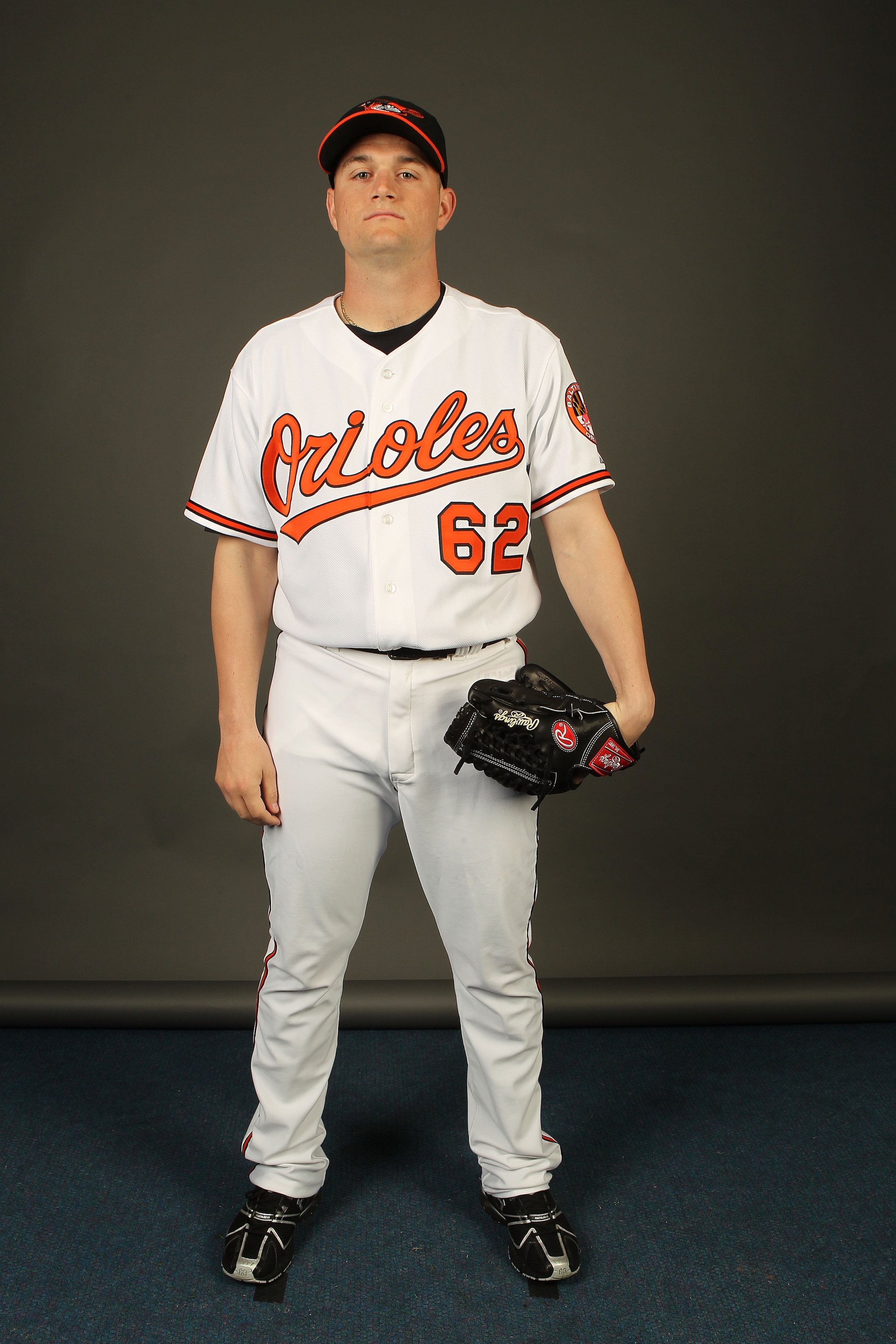 SARASOTA, FL - FEBRUARY 27:  Chorye Spoone  #62 of the Baltimore Orioles poses for a photo during Spring Training Media Photo Day at Ed Smith Stadium  on February 27, 2010 in Sarasota, Florida.  (Photo by Nick Laham/Getty Images)