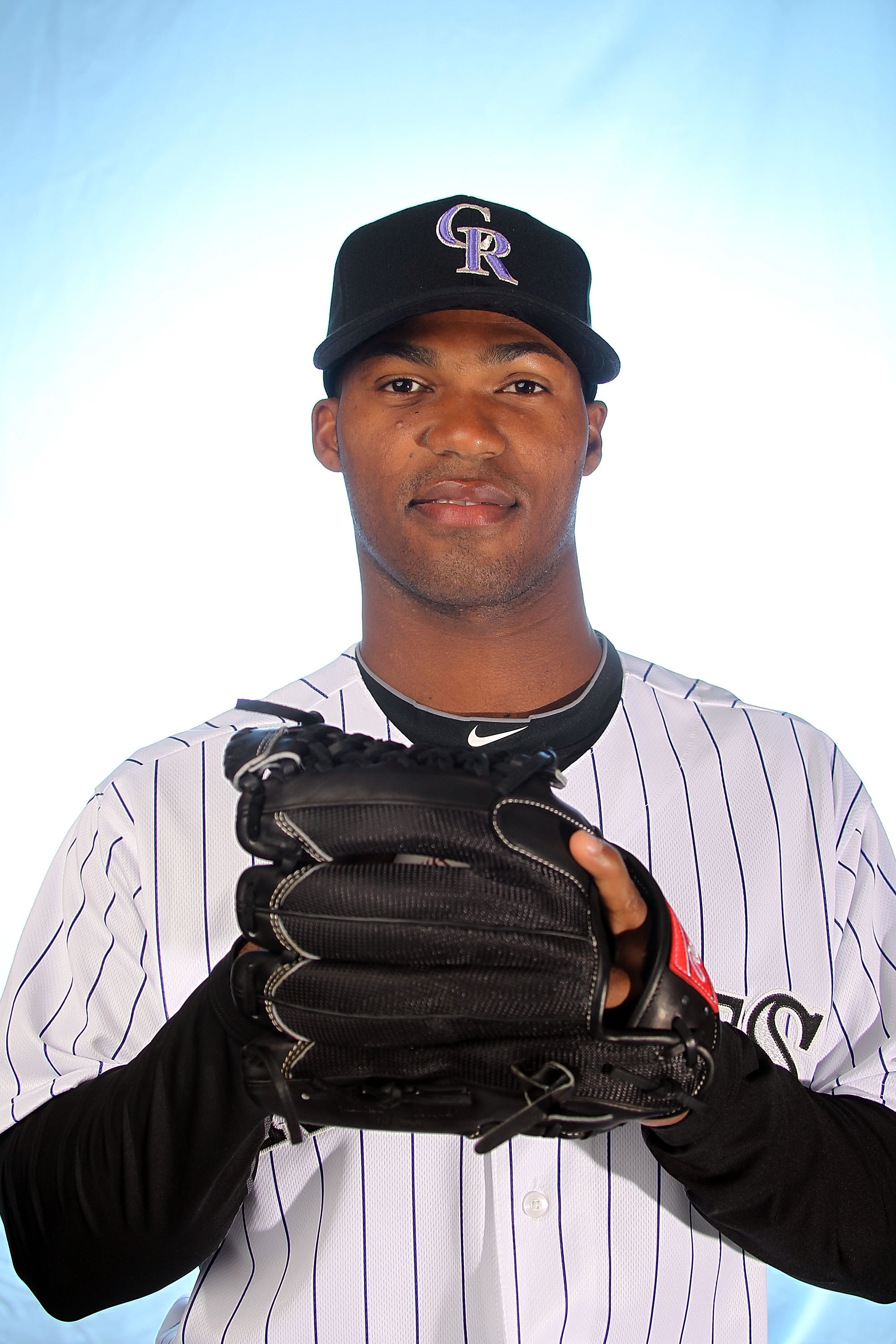 TUCSON, AZ - FEBRUARY 28:  Al Alburquerque of the Colorado Rockies poses for a photo during Spring Training Media Photo Day at Hi Corbett Field on February 28, 2010 in Tucson, Arizona.  (Photo by Ronald Martinez/Getty Images)