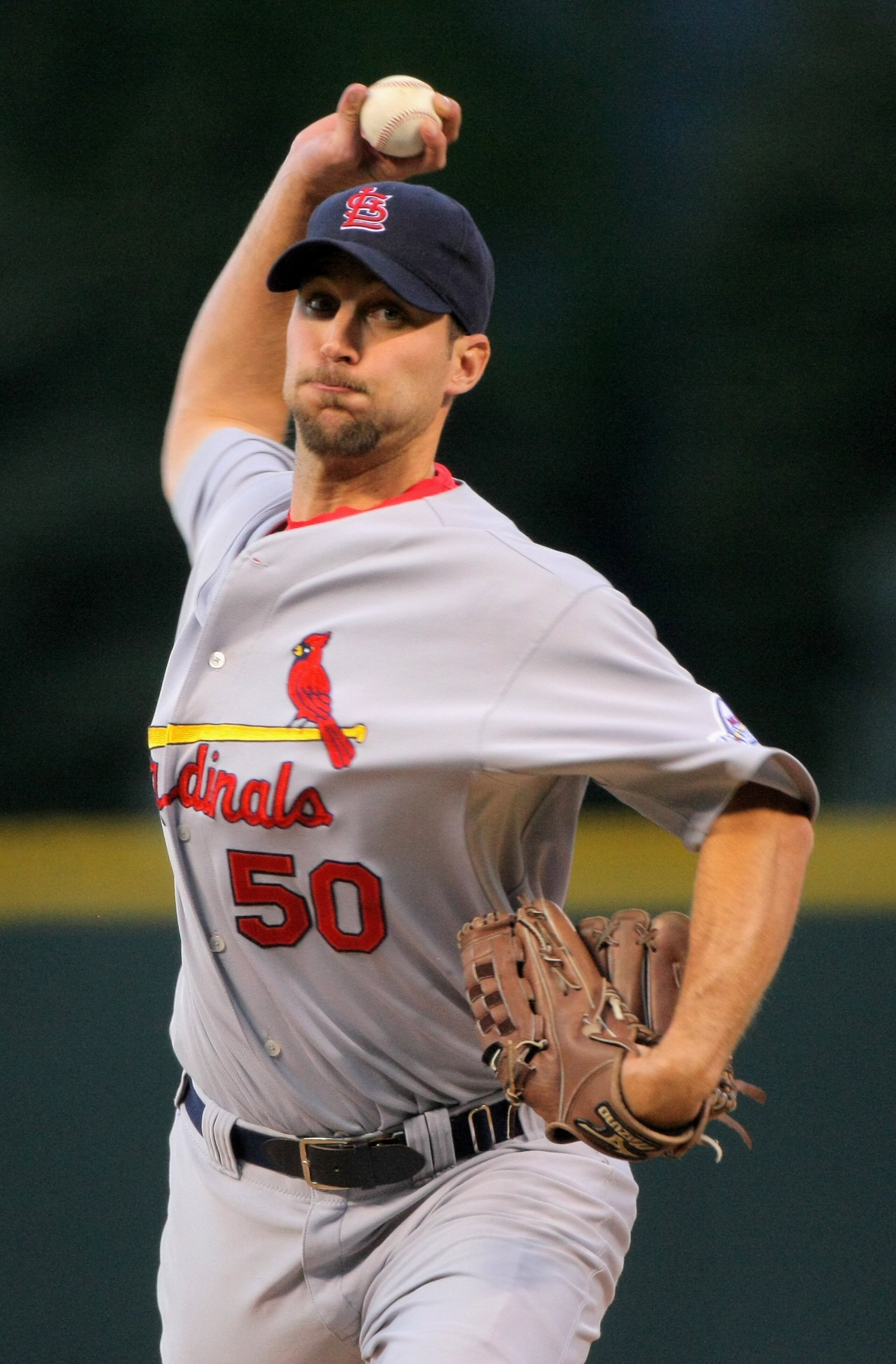 DENVER - SEPTEMBER 26: Starting pitcher Adam Wainright #50 of the St. Louis Cardinals delivers against the Colorado Rockies at Coors Field on September 26, 2009 in Denver, Colorado. Wainright earned the win as the Cardinals clinched the National League C DENVER - SEPTEMBER 26: Starting pitcher Adam Wainright #50 of the St. Louis Cardinals delivers against the Colorado Rockies at Coors Field on September 26, 2009 in Denver, Colorado. Wainright earned the win as the Cardinals clinched the National League C